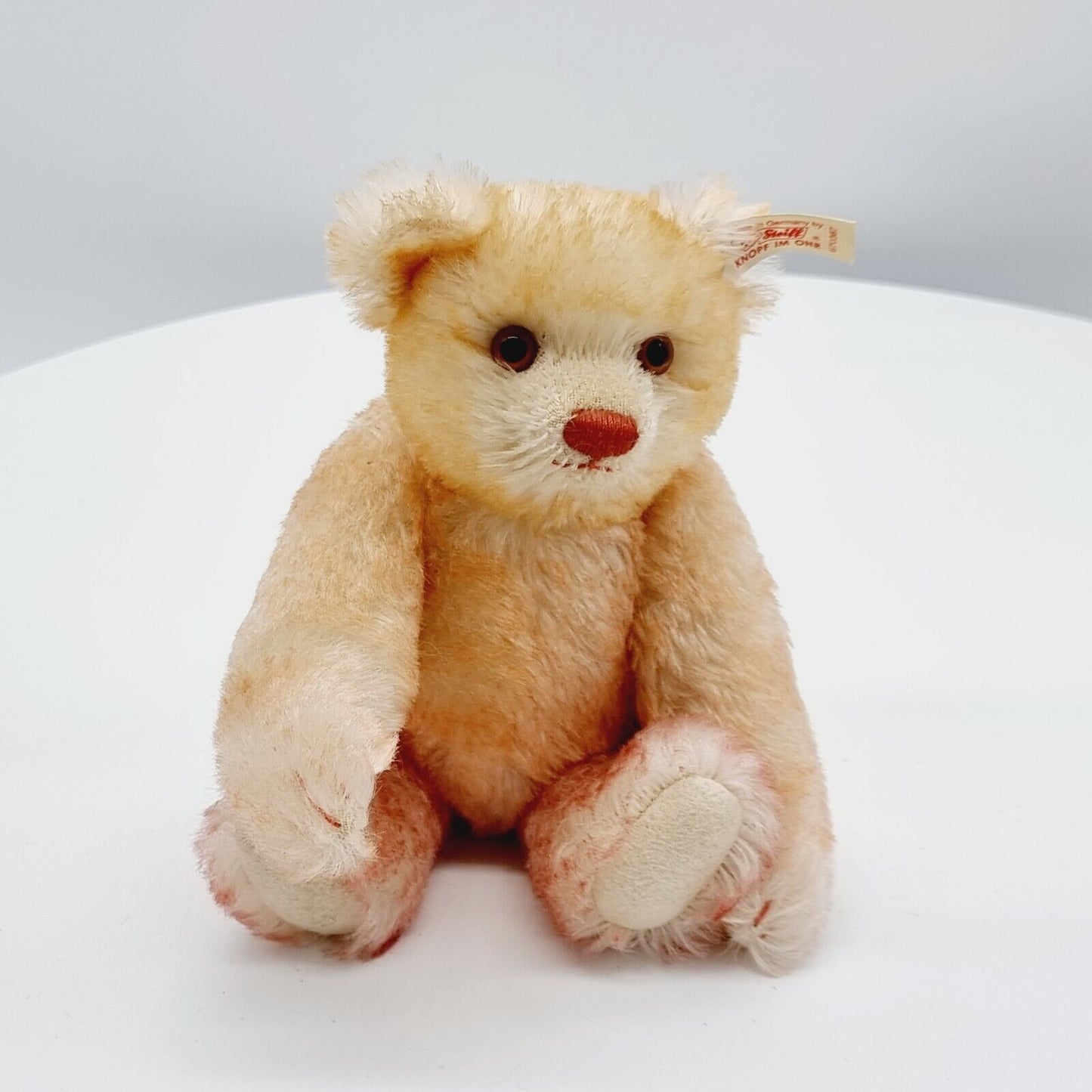 Steiff Teddybären Set Hello 2000 Good-Bye 1999 670367 22cm Mohair