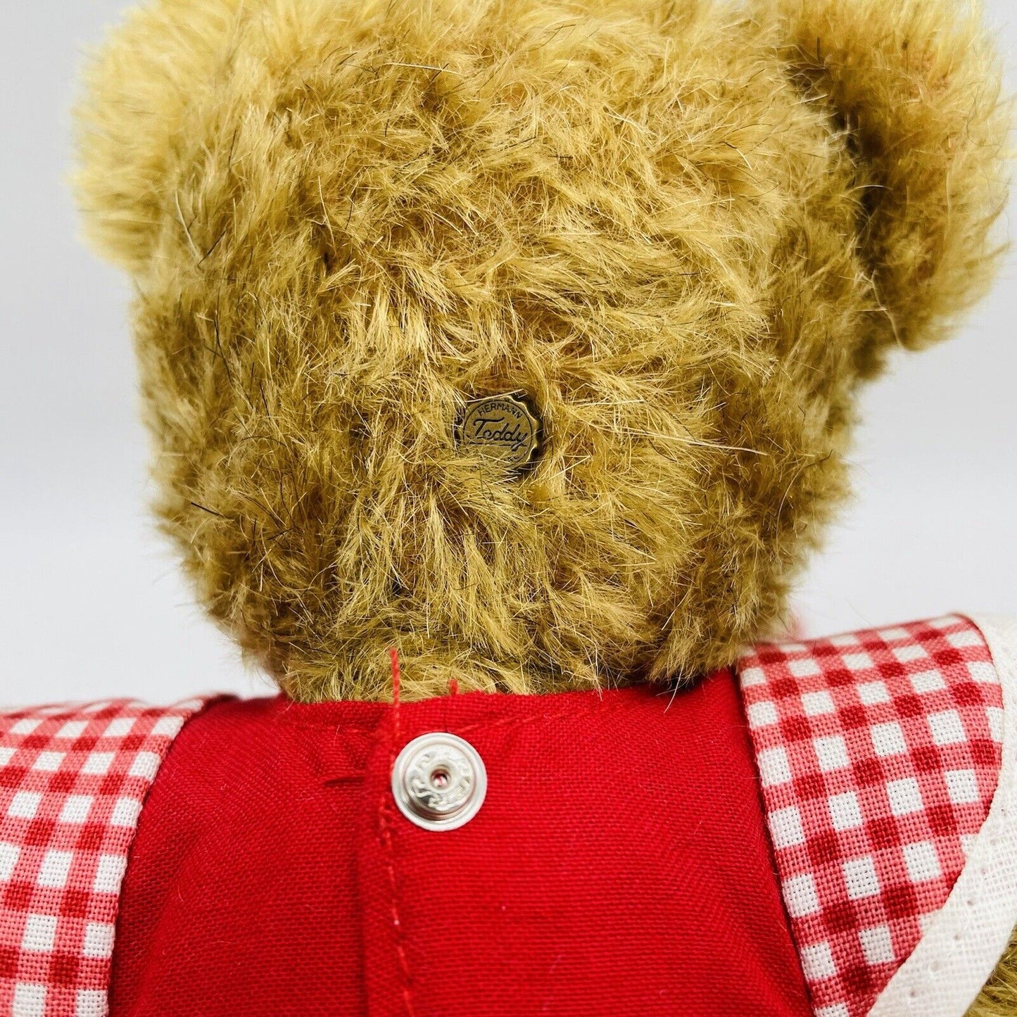 Hermann Teddy Teddybär Klara mit Puppenwagen und Filzpuppe