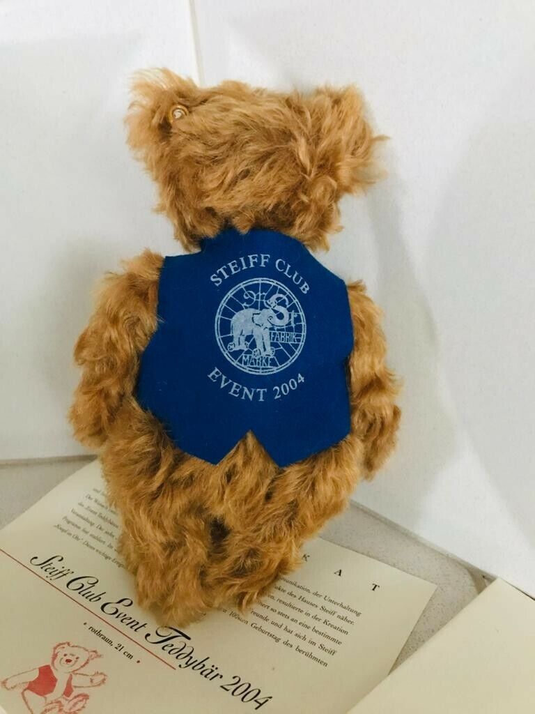 Steiff 420443 "Club Event Teddybär" limitierte Auflage Sammler OVP Zertifikat