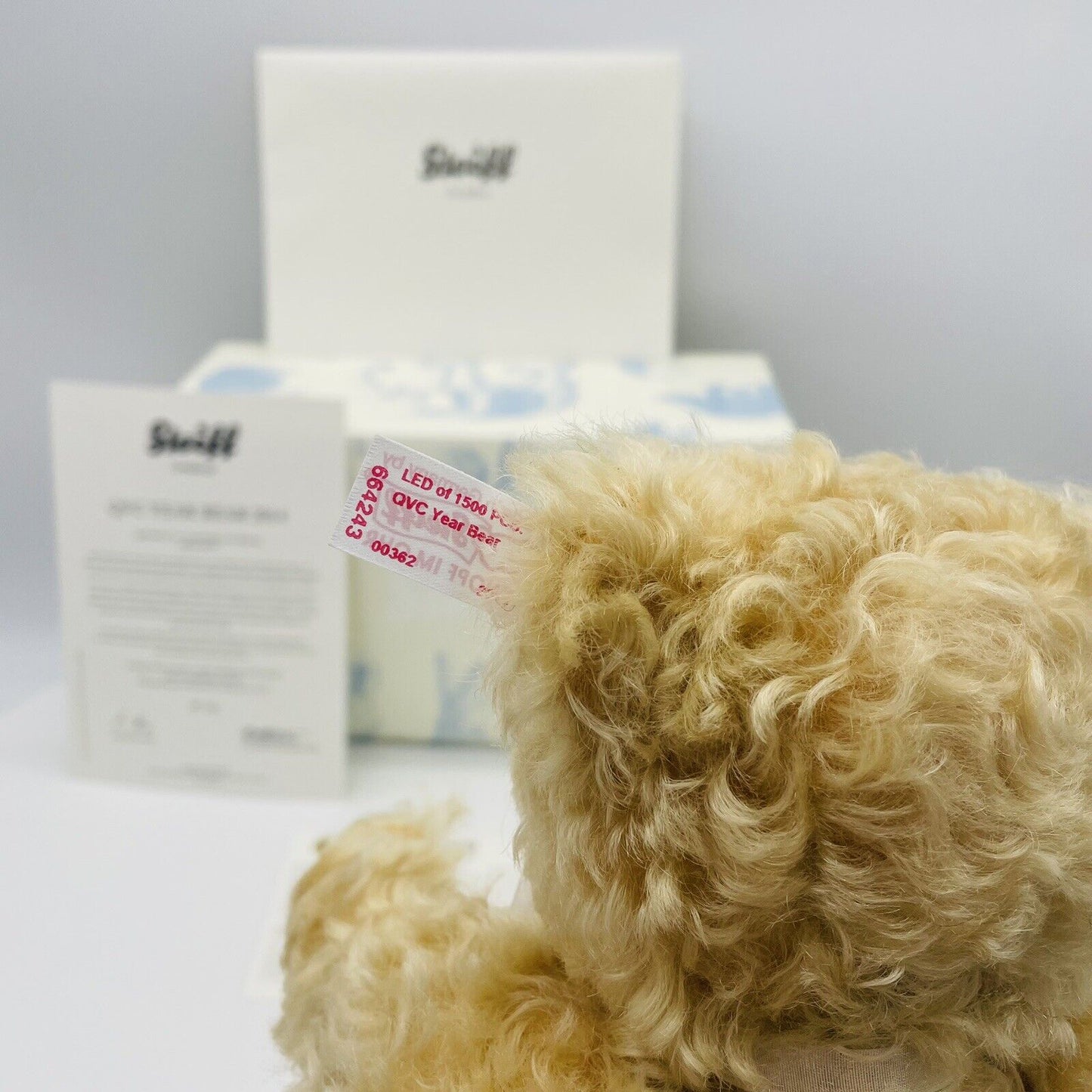 Steiff QVC Teddybär 2014 664243 limitiert 1500 aus 2014 27cm Mohair
