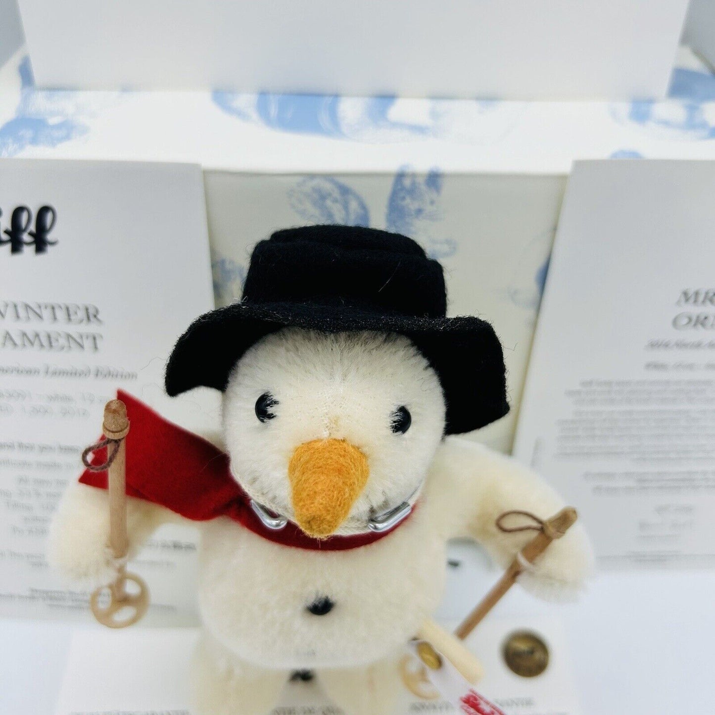 Steiff 683091 Ornament Schneemann Mr. Winter North America limitiert 1500 12 cm