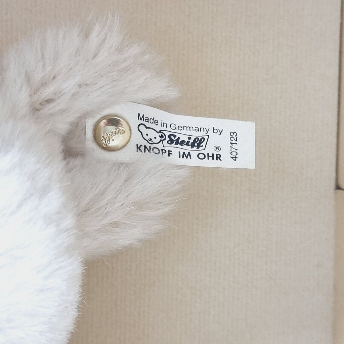 Steiff Teddybär 1921 Replica weiß limitiert 4000 aus 1996 40cm Mohair