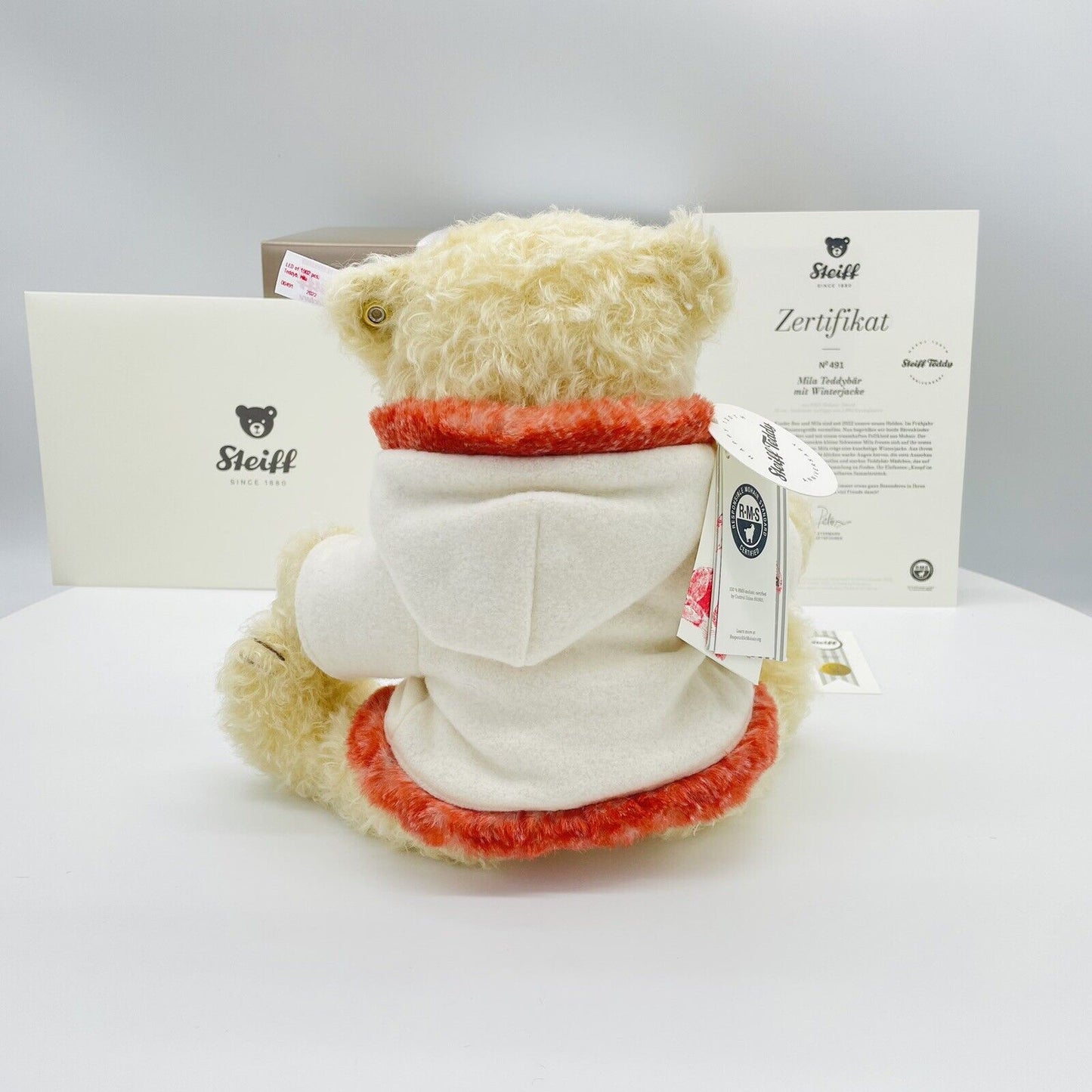 Steiff Teddybär Mila mit Winterjacke 007224 limitiert 1902 aus 2022 28cm
