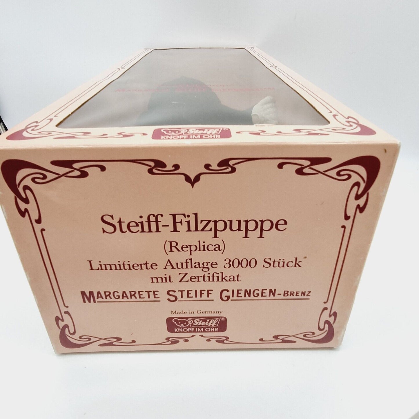 Steiff 9102/50 Filzpuppe Herr im Gehrock Replica 1914 limitiert 3000 aus 1986