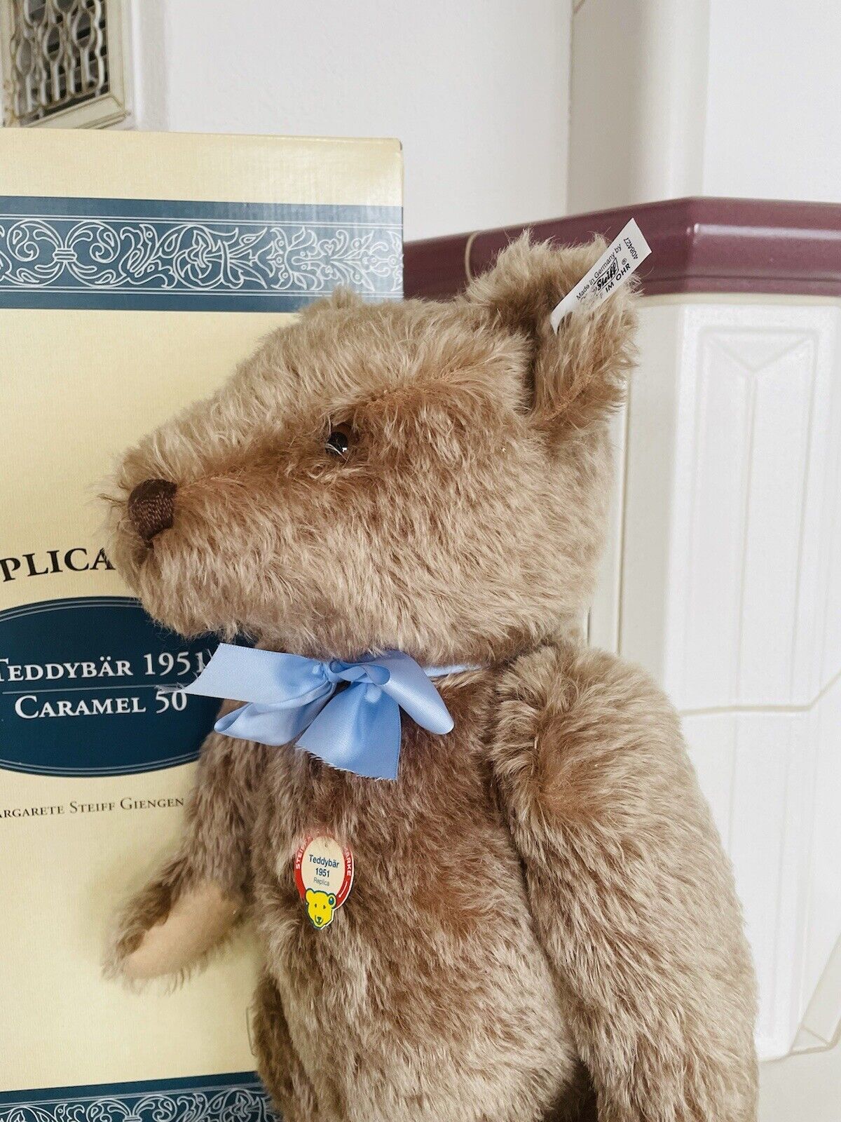 Steiff Teddybär 1951 Caramel 50 cm limitiert 408427 1996 Sammler OVP Zertifikat