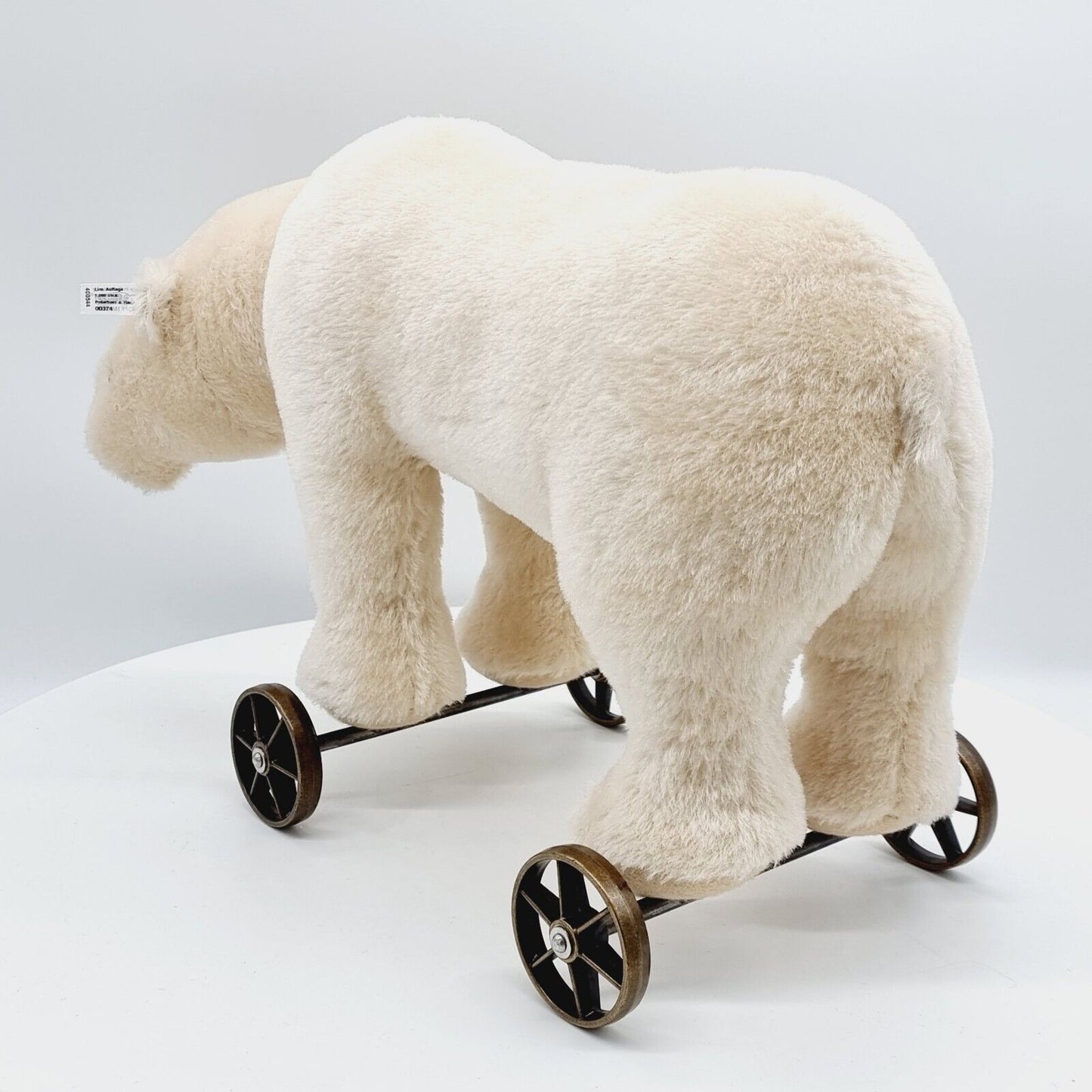 Steiff 400544 Polarbär auf Rädern limitiert 1000 aus 2006 Mohair 43 cm