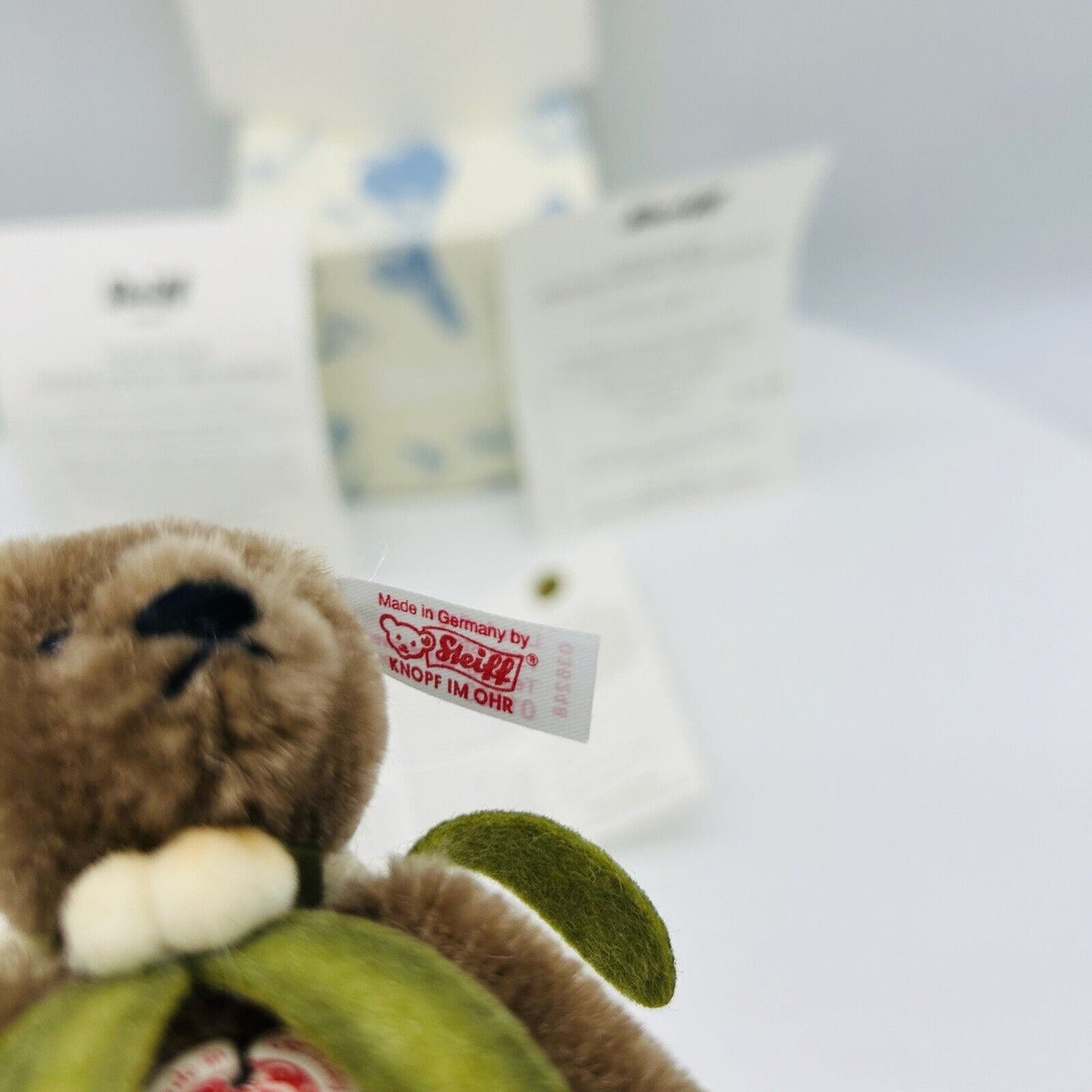Steiff 036248 Ornament Teddybär Mistelzweig limitiert 1500 aus 2009 10 cm