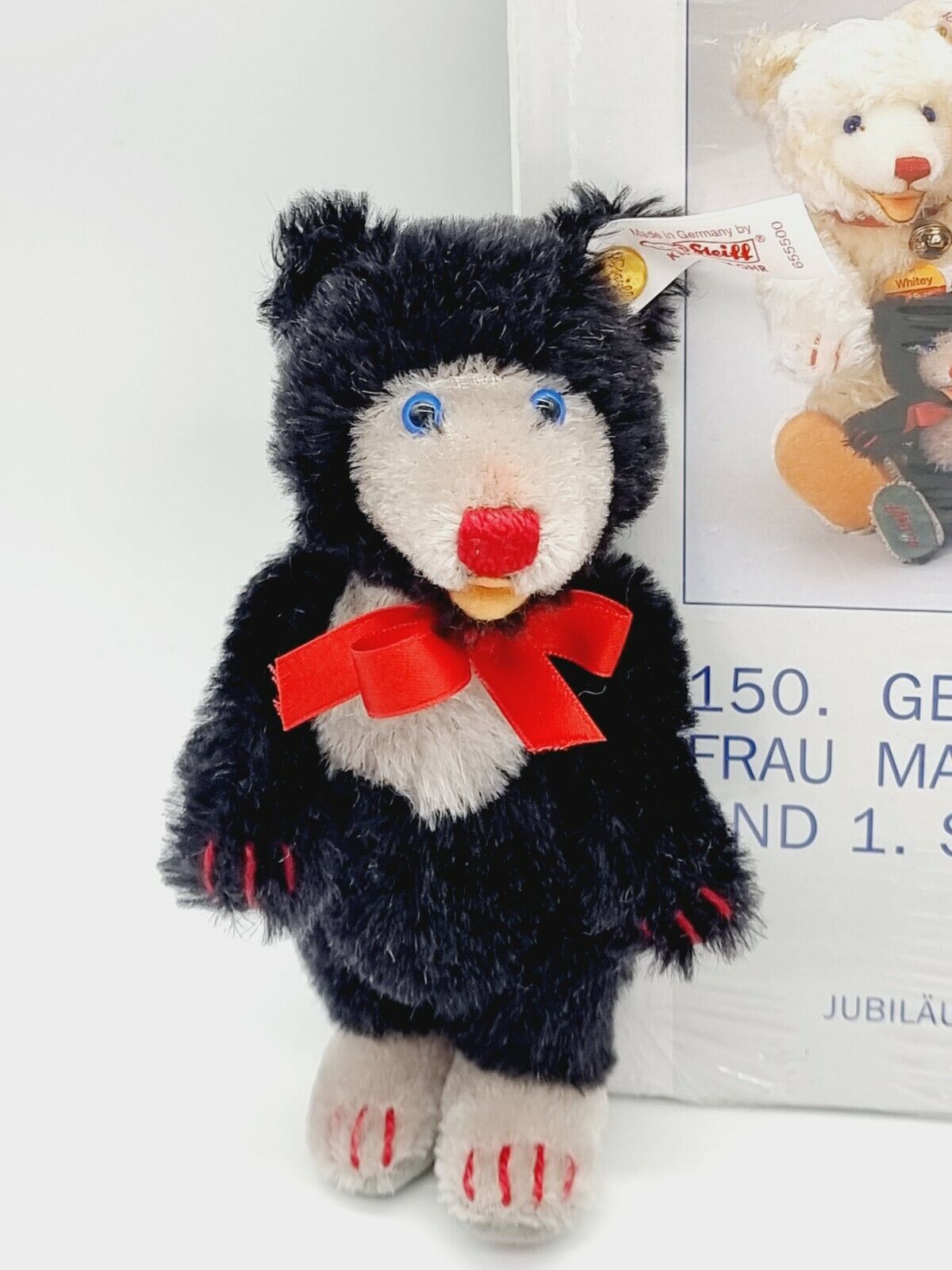 Nr. 00001 - Steiff Little Blackey & Whitey 16 & 14 cm 655500 4. Festival 2000