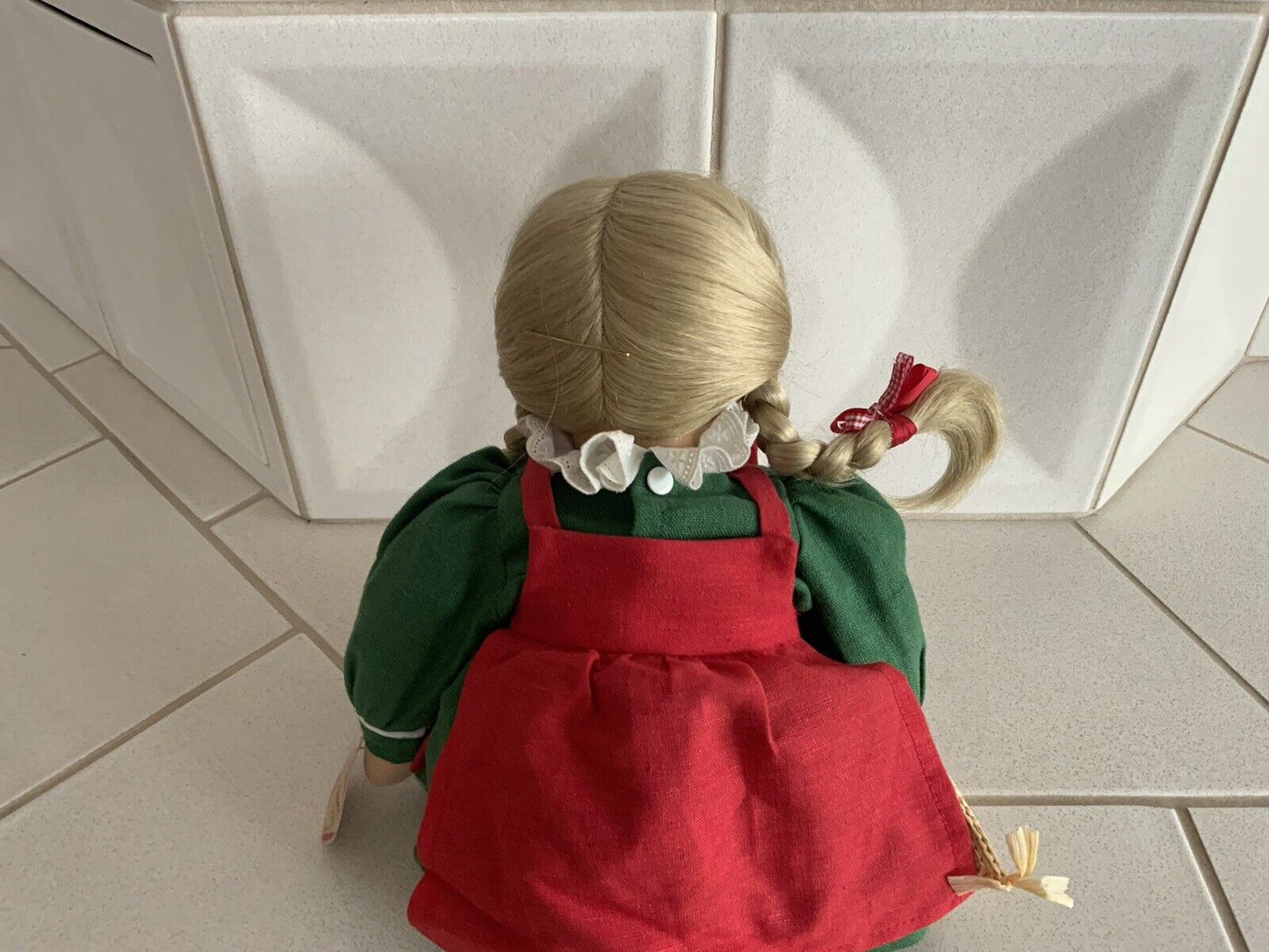 Käthe Kruse Puppe Glückskind mit Herz aus Stroh 37 cm - Rarität für Sammler