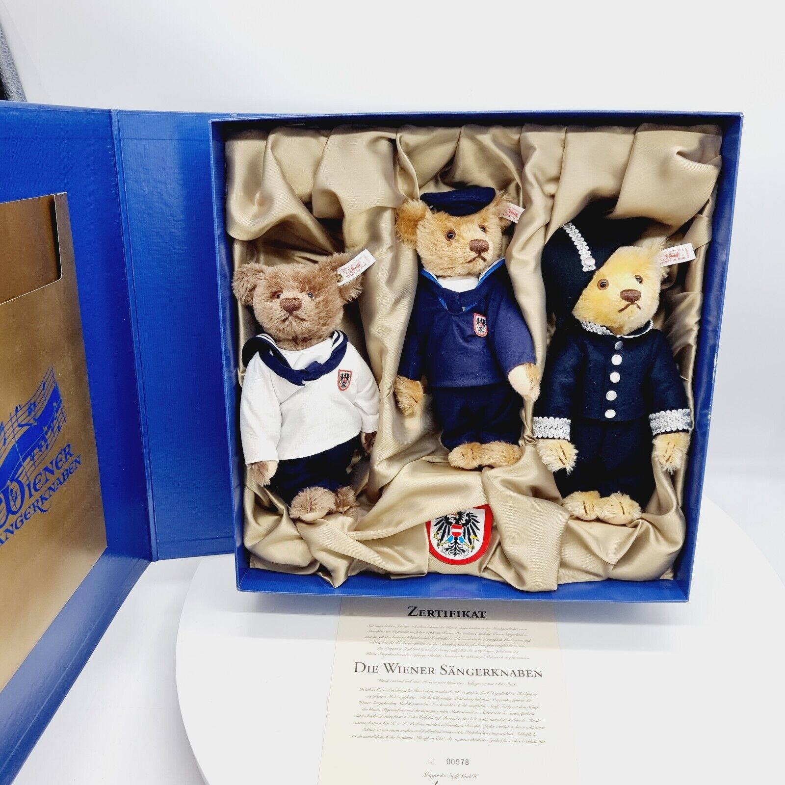 Steiff Jubiläumsbären 3体セット 【公式通販】