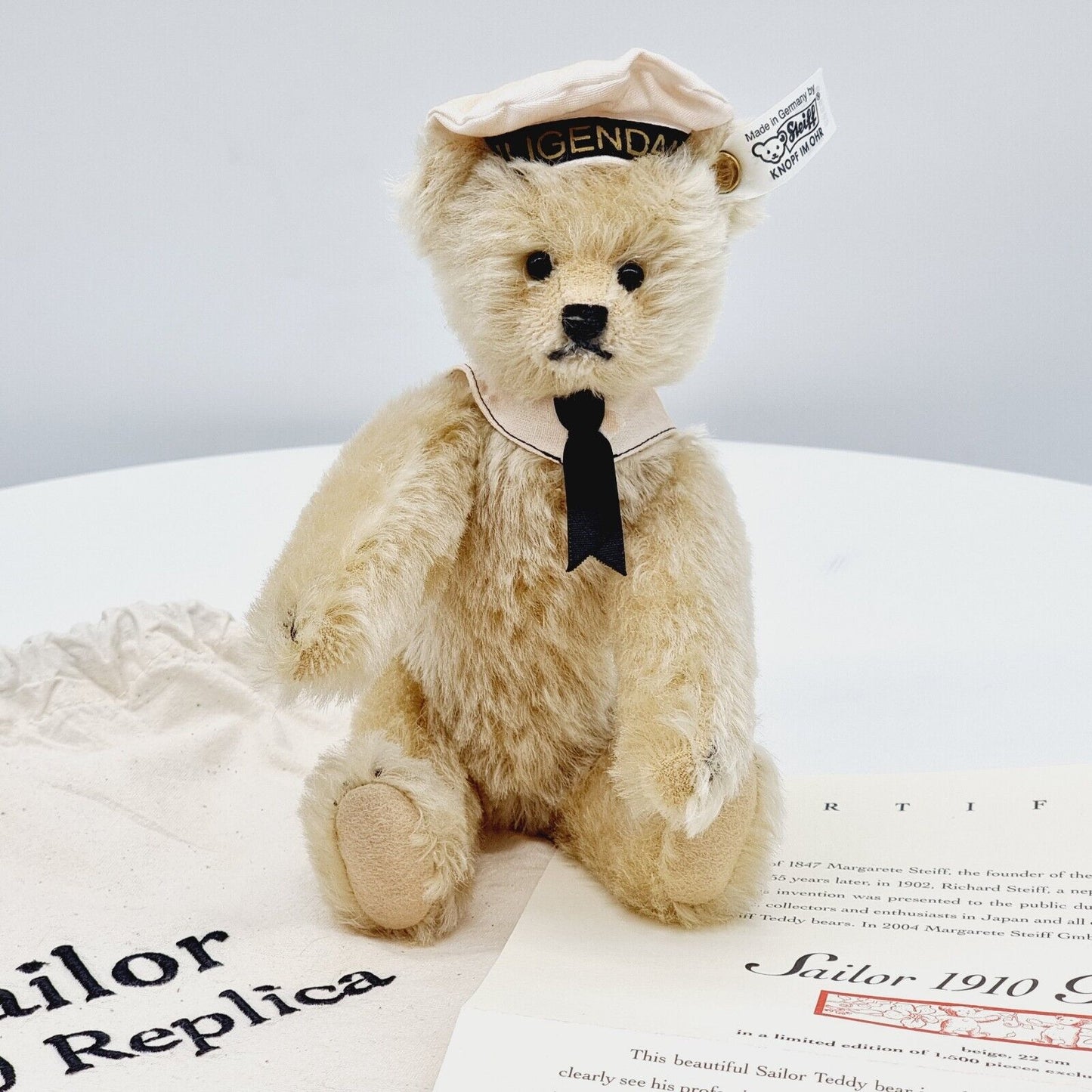 Steiff 676222 Teddybär Sailor 1910 Replica für Japan limitiert 1500 aus 2004