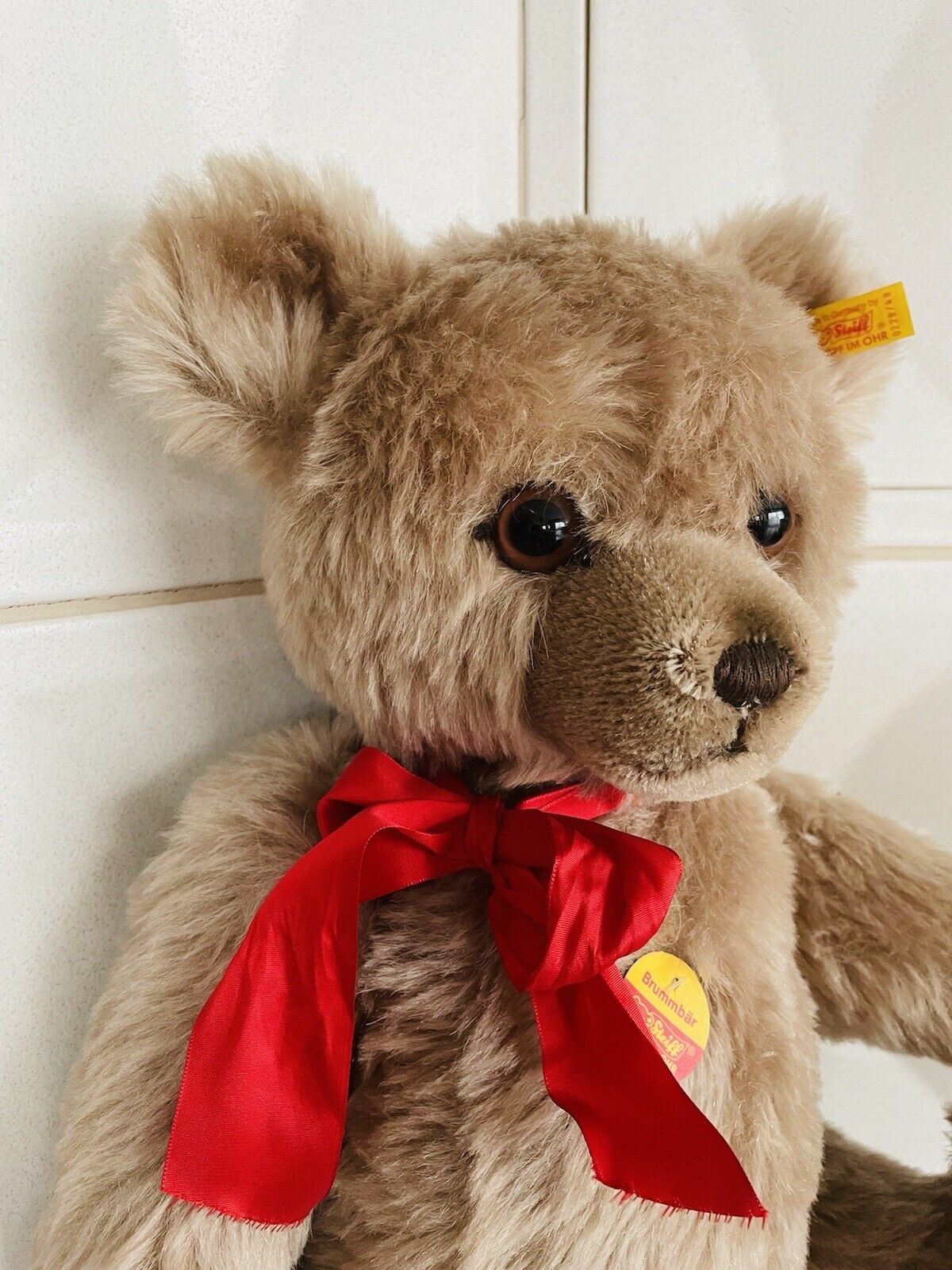 Steiff Tier Teddybär Brummbär mit Stimme EAN 011627 Sammler 0228/48 Mohair KFS