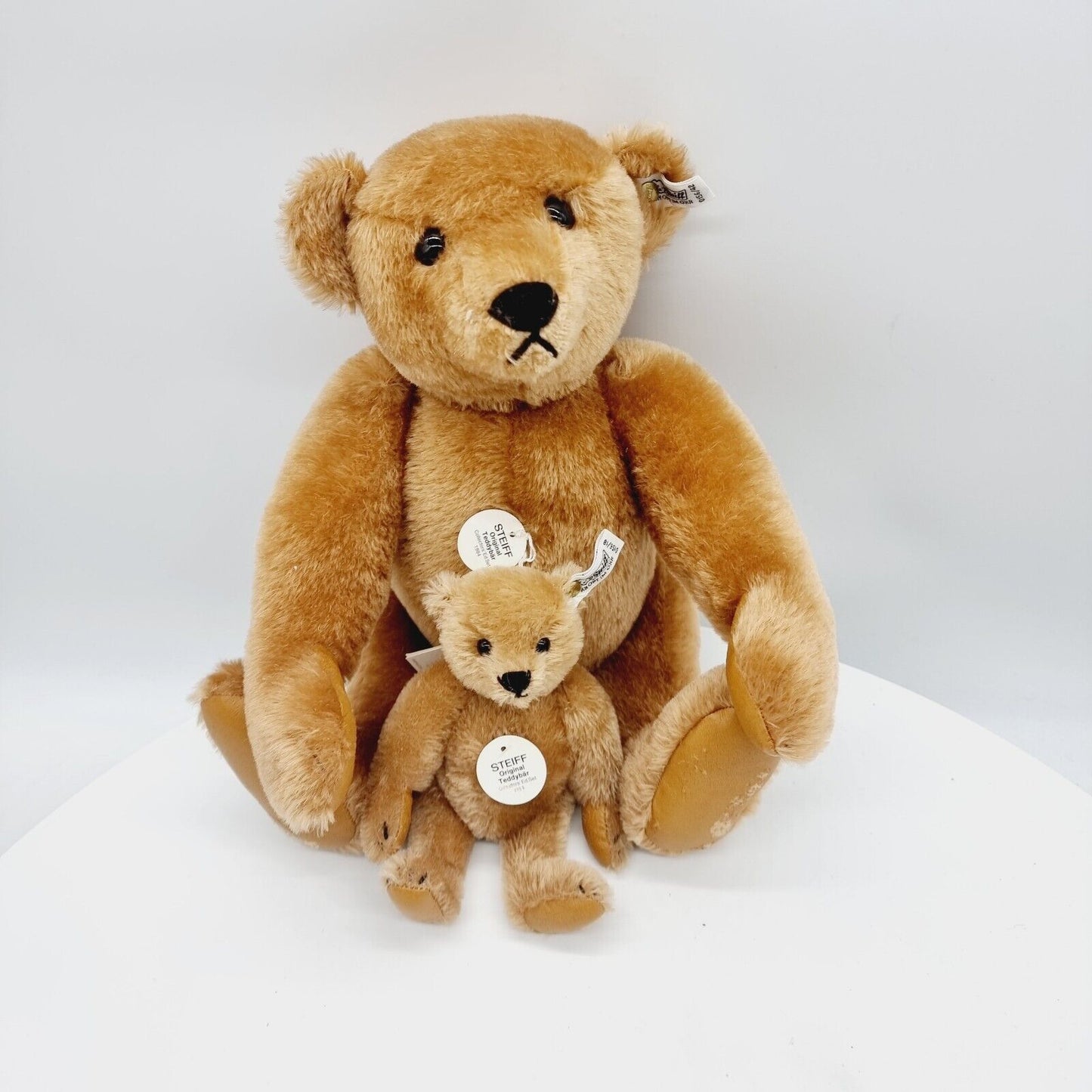 Steiff 0156/42 und 0156/18 Teddybär 42 cm und 18 cm Collectors Edition Set 1984