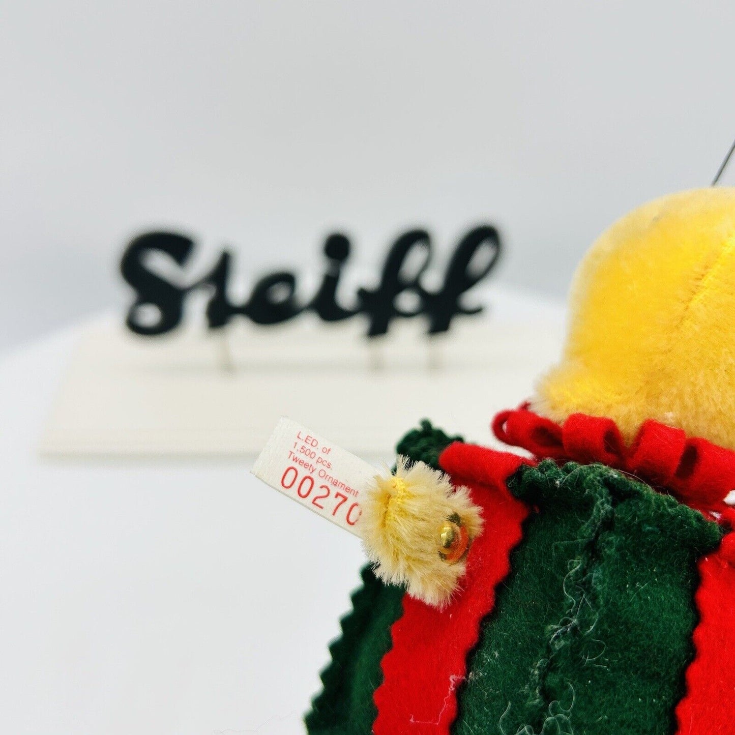 Steiff 666186 Tweety Ornament aus Looney Tunes limitiert 2500 12 cm Mohair