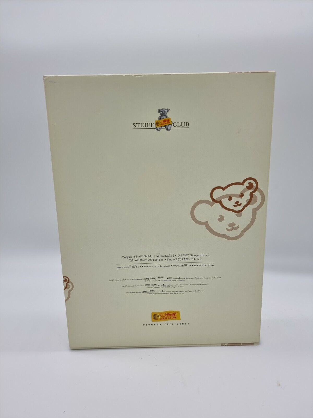 Steiff Club Jahresgeschenk Teddybären limitiert Zertifikat OVP Sammler 2005