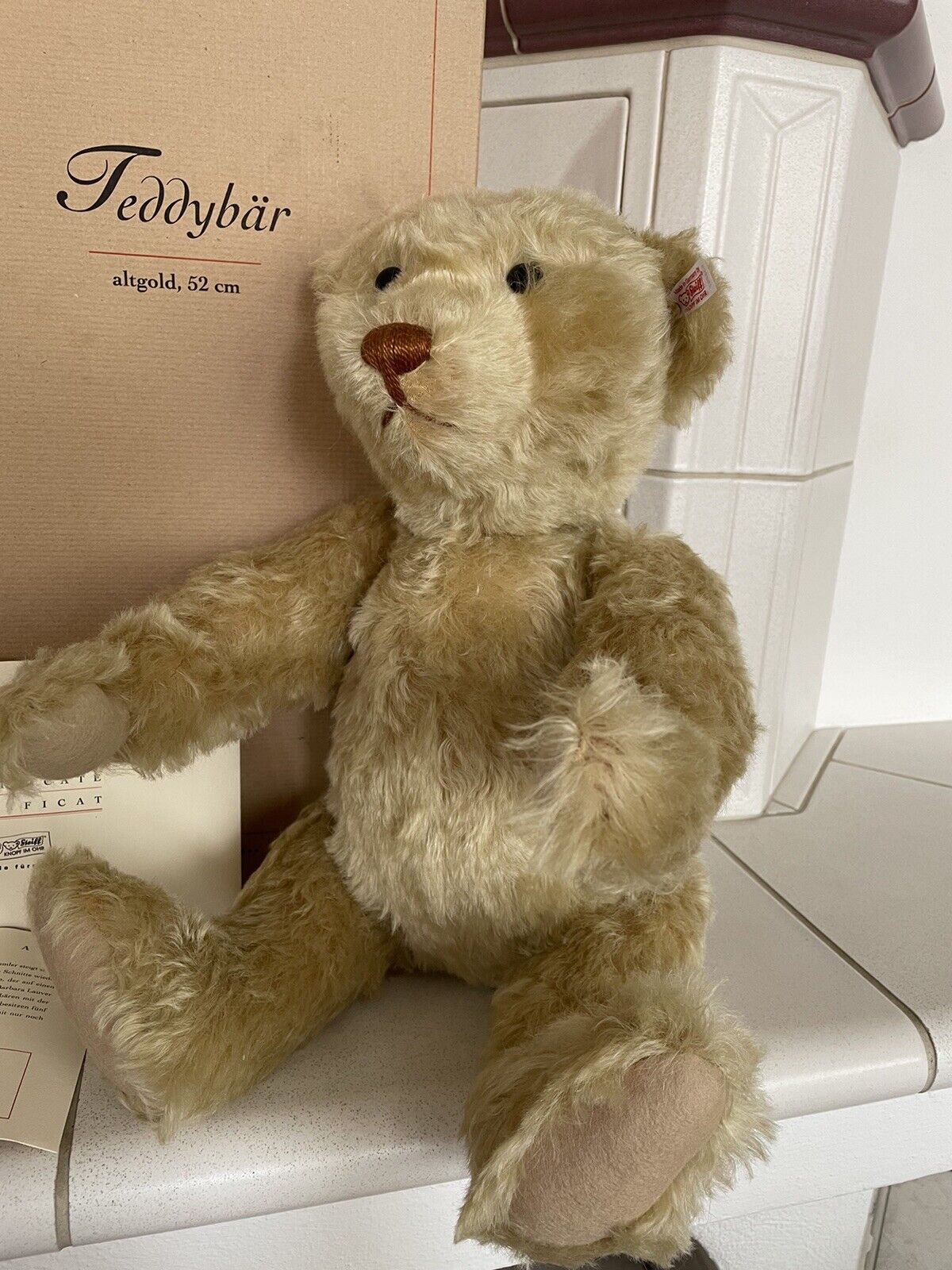 Steiff - Teddybär Sammler Altgold 52 cm EAN 038297 limitiert - Zertifikat + OVP