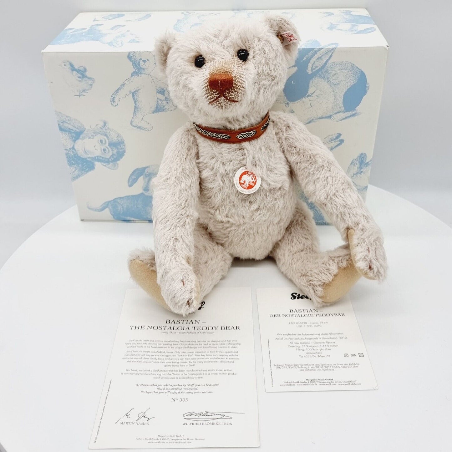 Steiff 036828 Teddybär Bastian - der Nostalgiebär limitiert 1500 aus 2010 38cm