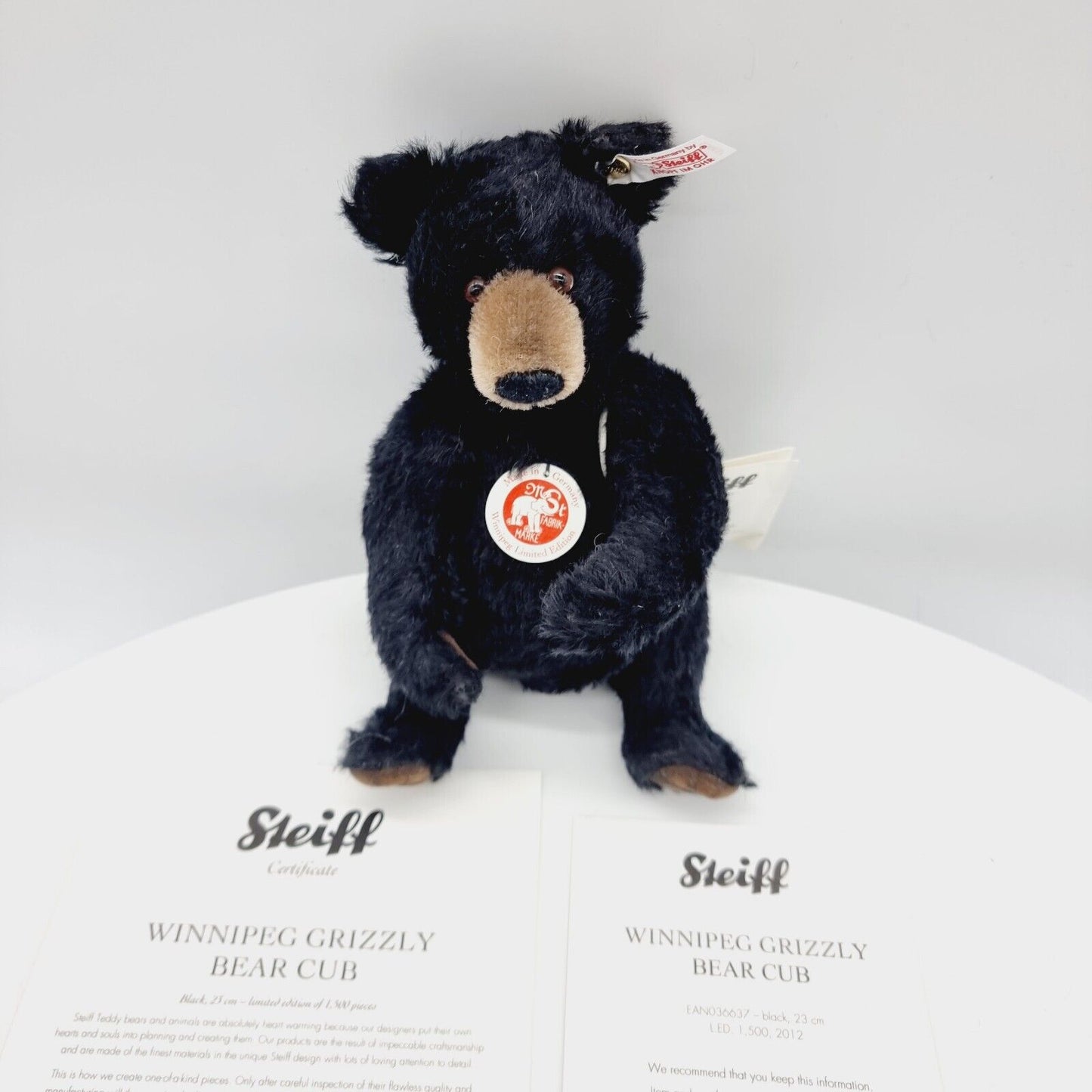 Steiff 036637 Winnipeg Grizzly Bärenjunges 23 cm limitiert auf 1500 Stück