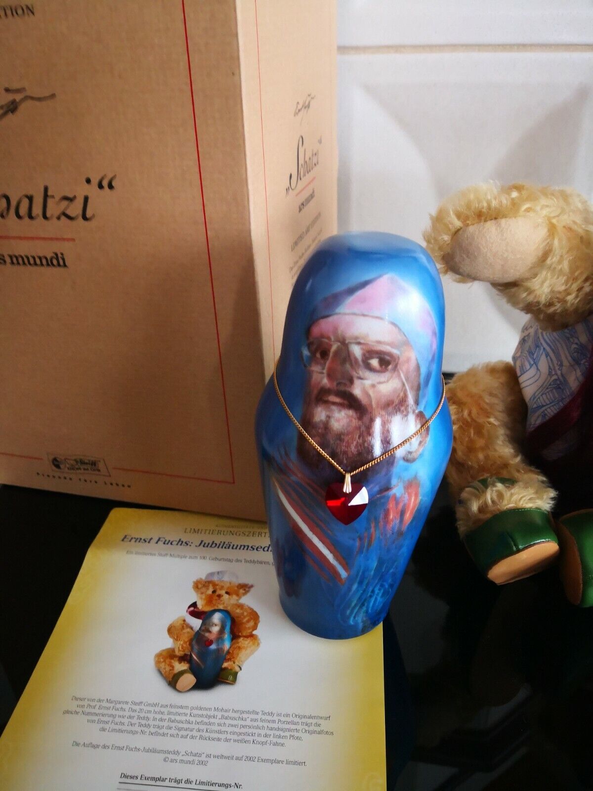 Steiff Ernst Fuchs "Schatzi" ars mundi, 994609, limitiert Zertifikat + OVP