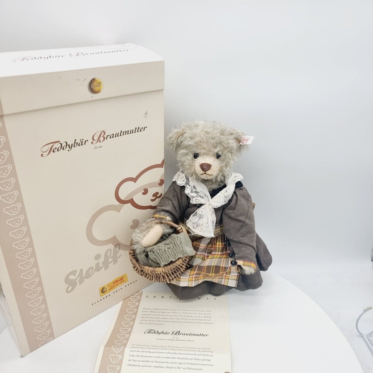 Steiff 038075 Brautmutter aus der Hochzeitsgesellschaft limitiert 500 31cm
