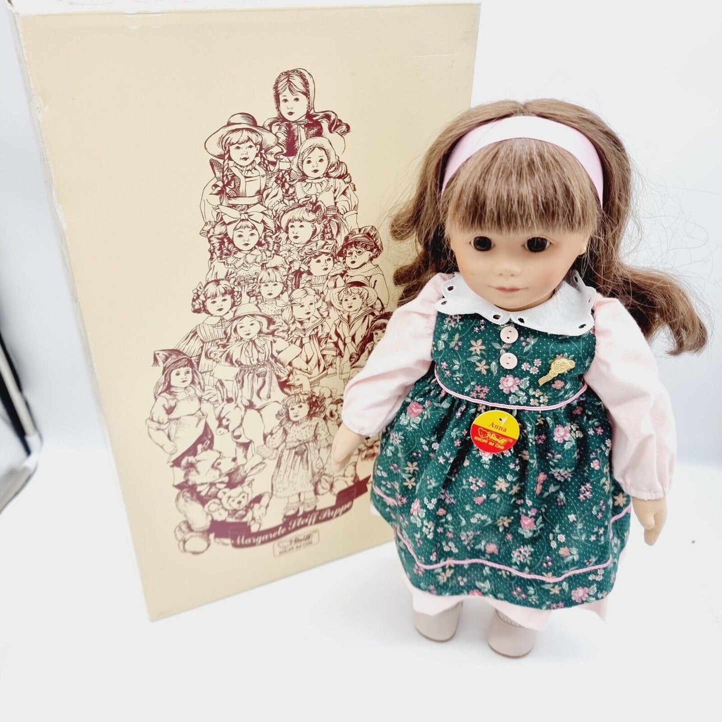 Nr. 500! Steiff 701085 Puppe Anna mit Hund limitiert 600 aus 1993