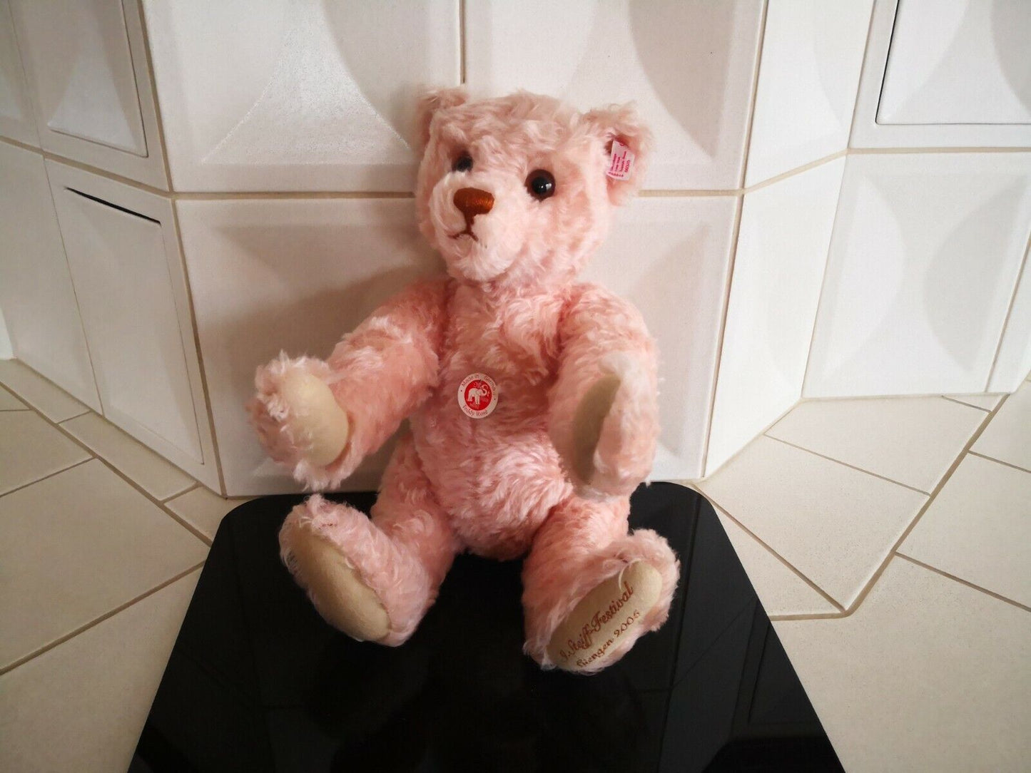 Steiff Teddybär Rose- Festival Teddybär 2005, 655845, limitierte Auflage