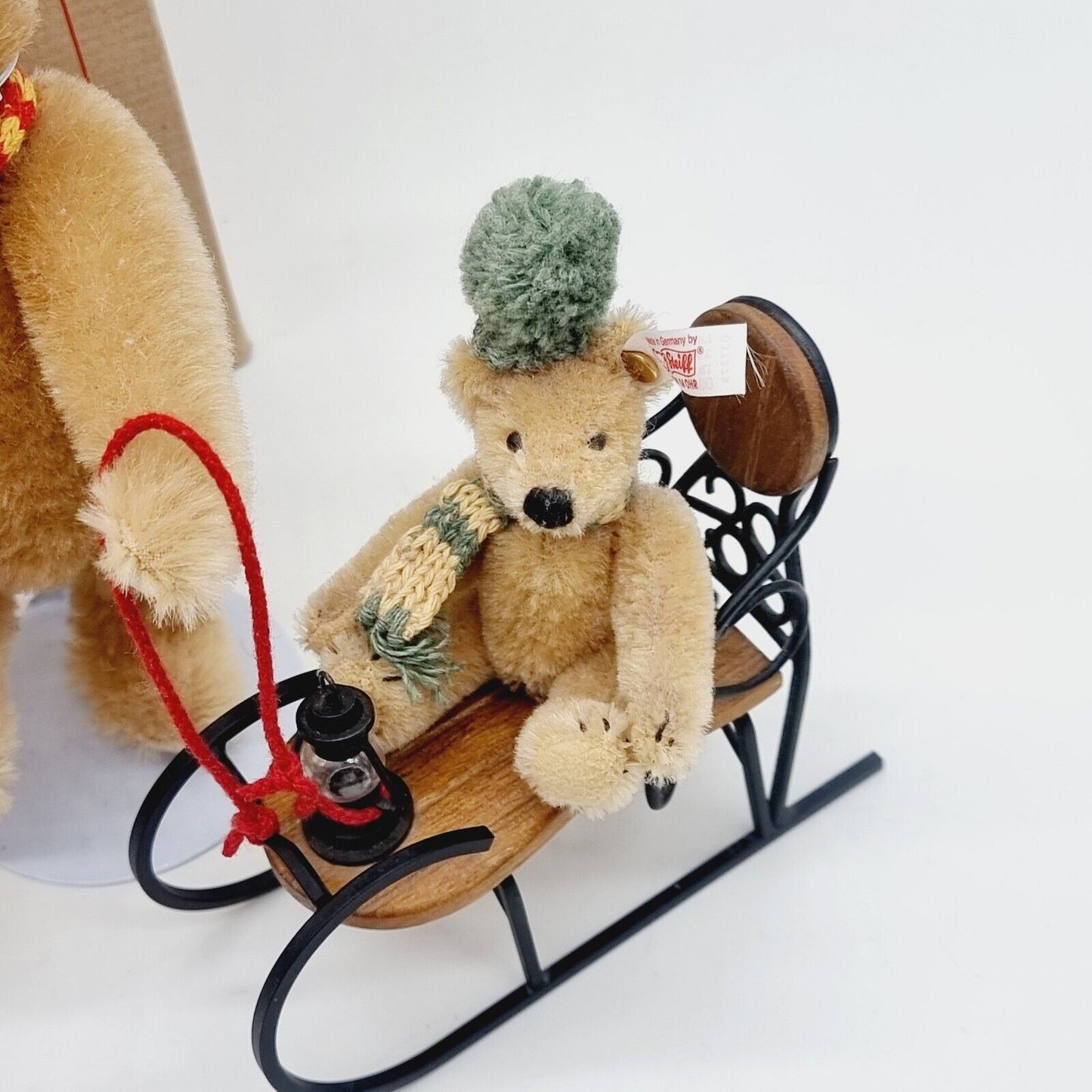 Steiff Weihnachtsschlitten Set 2002 037979 limitiert 3000 aus 2002 16cm