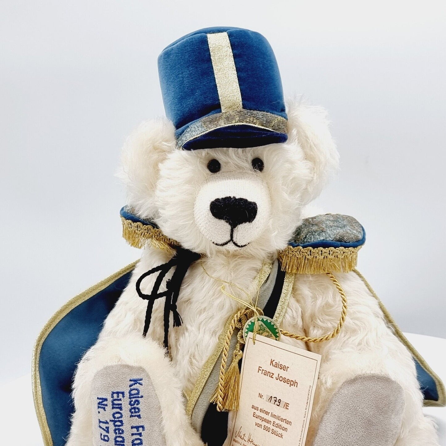 Hermann Coburg 19621-9 Teddybär Kaiser Franz Joseph limitiert 500 40 cm Mohair