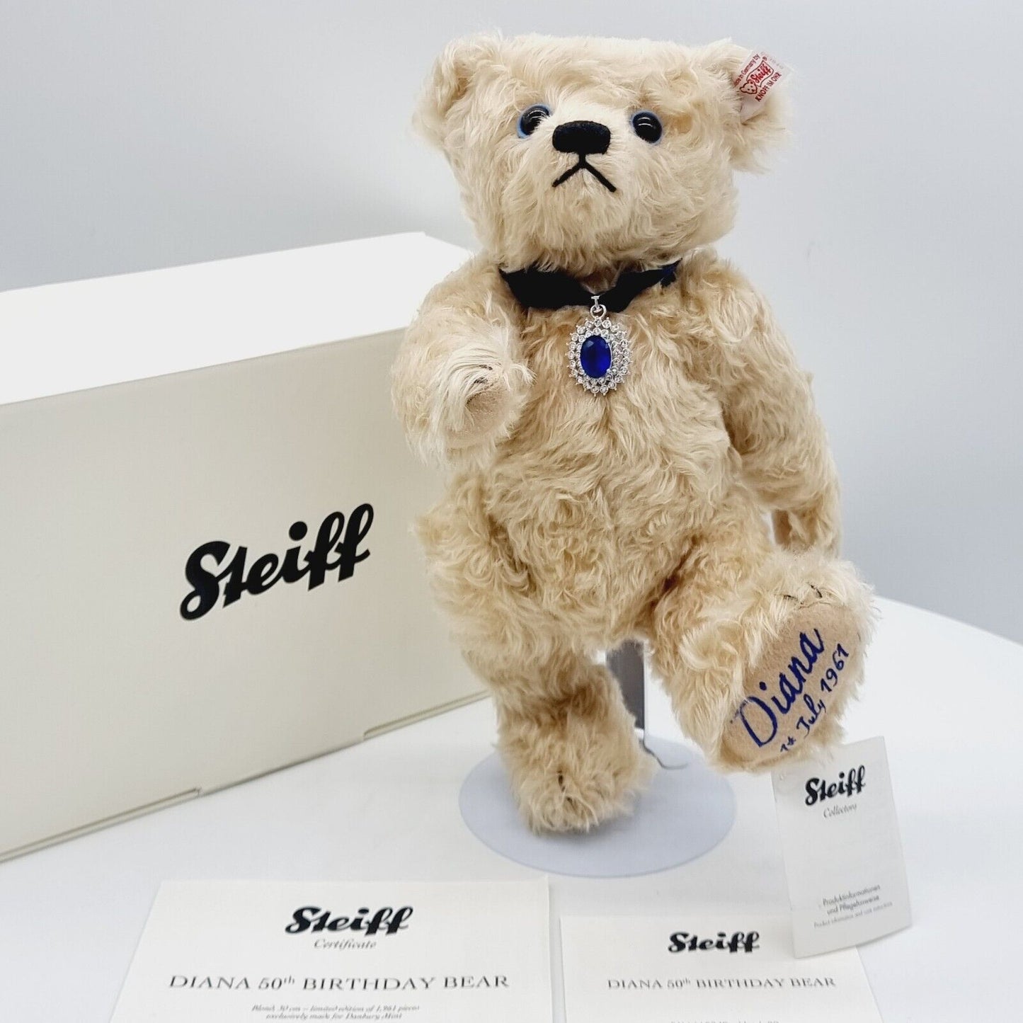 Steiff Danbury Mint 663840 Teddybär Diana limitiert 1961 aus 2011 30cm Mohair