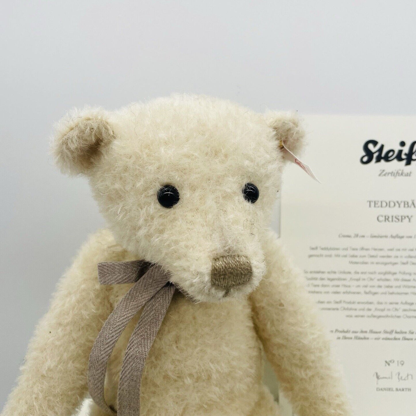 Steiff 021596 Teddybär Crispy limitiert 1360 aus 2016 28 cm Mohair