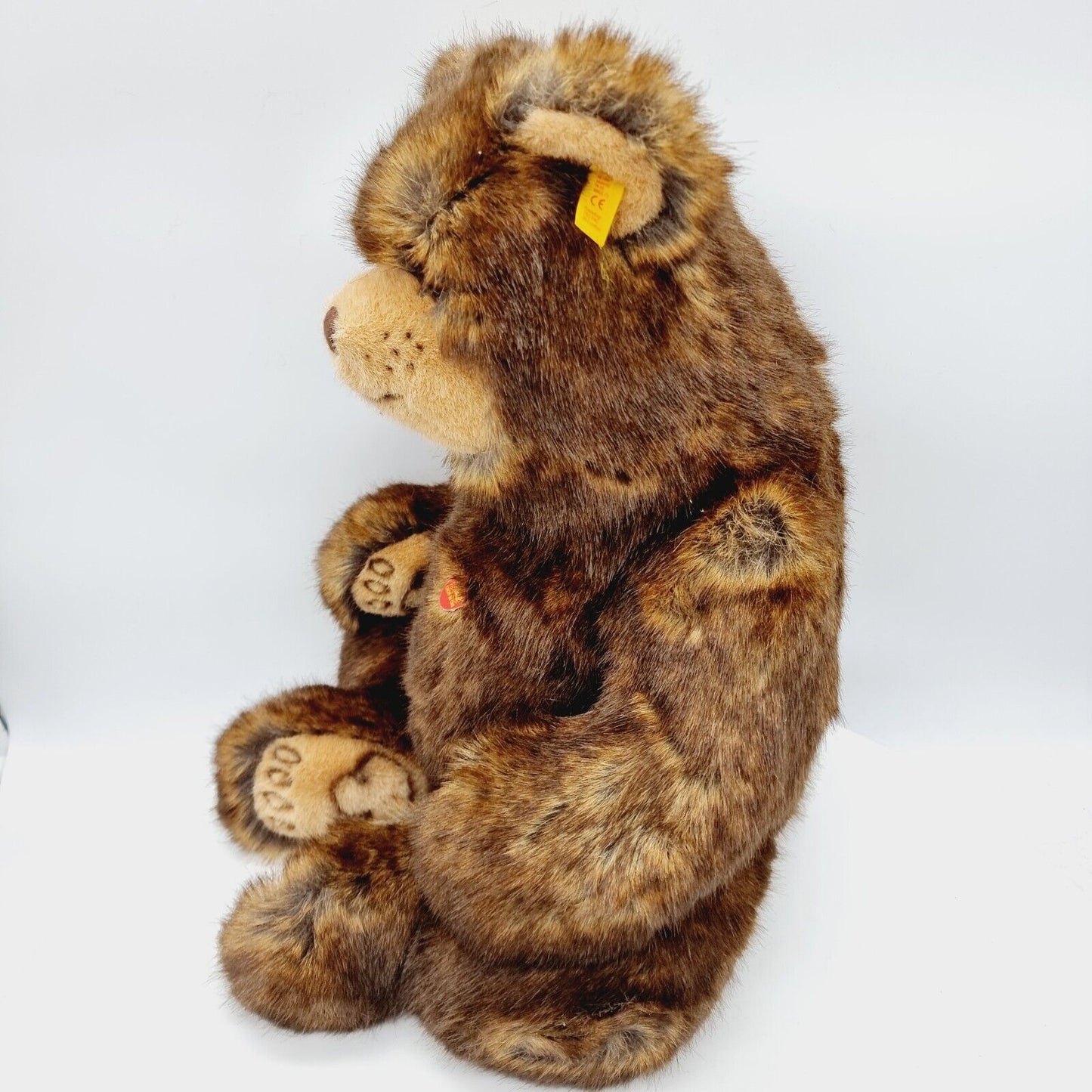 Steiff Teddybär Original 069529 braun meliert 44 cm sitzend aufwändige Tatzen