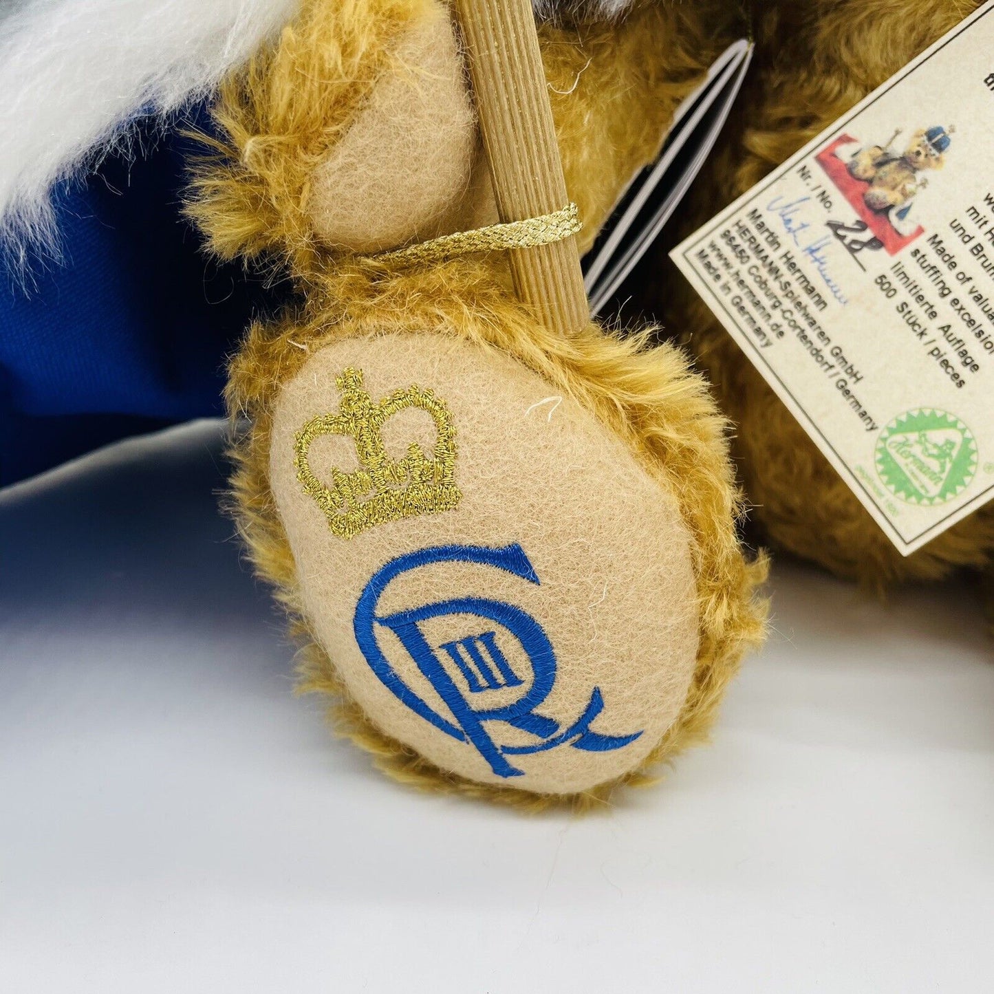 Hermann Coburg Teddybär King Charles III. Coronation Bear limitiert 500 aus 2023