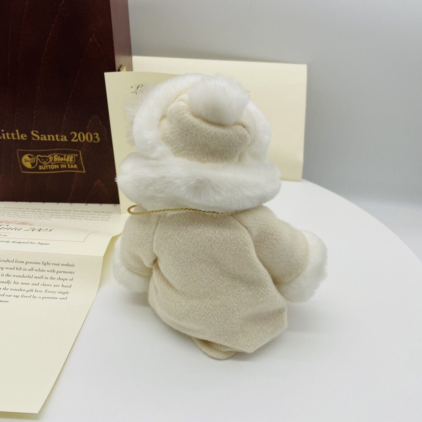 Steiff Teddybär Little Santa 2003 675843 limitiert 2000 aus 2003 20cm Mohair
