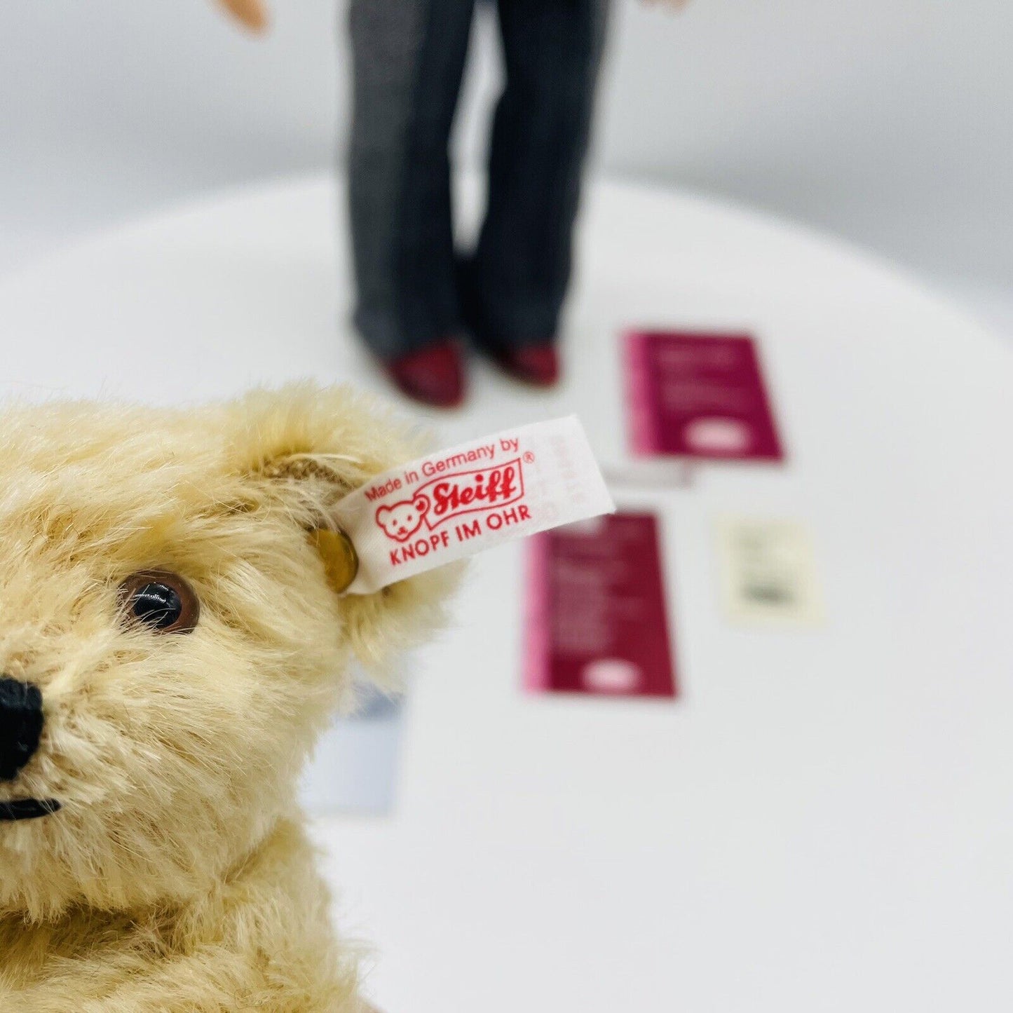 Steiff Götz Sammlerpuppe Nele mit Anton 994678 limitiert 1500 aus 2003 50cm