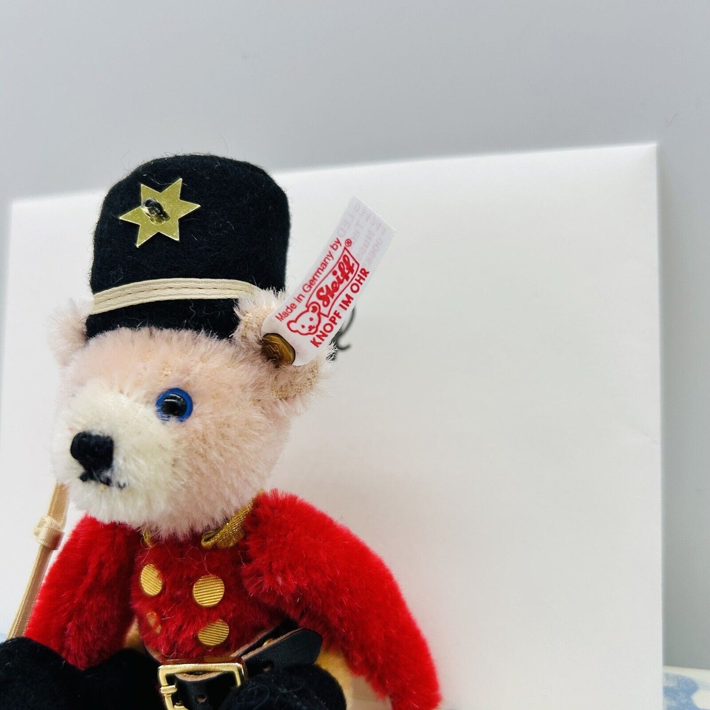 Steiff 034244 Ornament Teddybär Nussknacker limitiert 1500 aus 2014 12 cm Mohair
