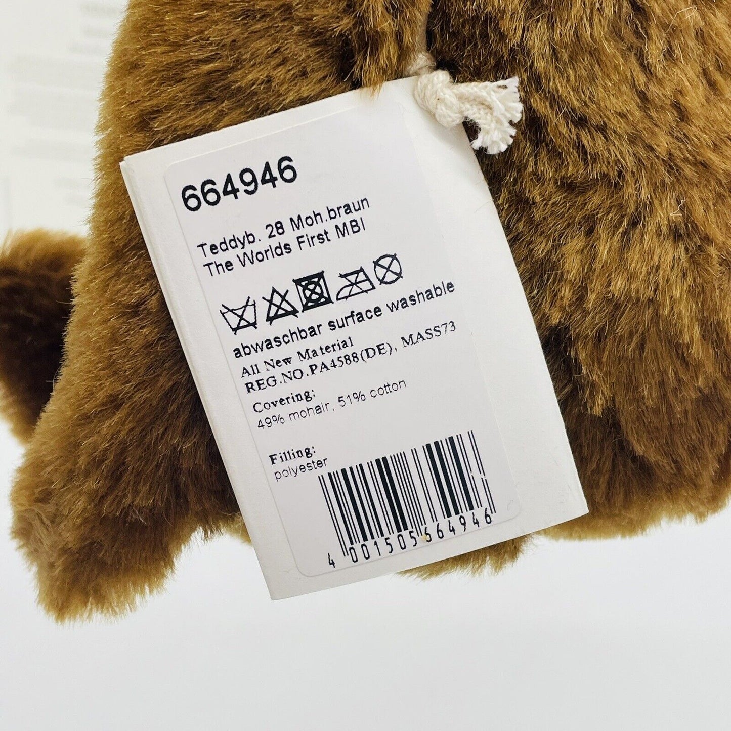 Steiff Teddybär World's First Teddybear 664946 limitiert 1902 aus 2016 28cm