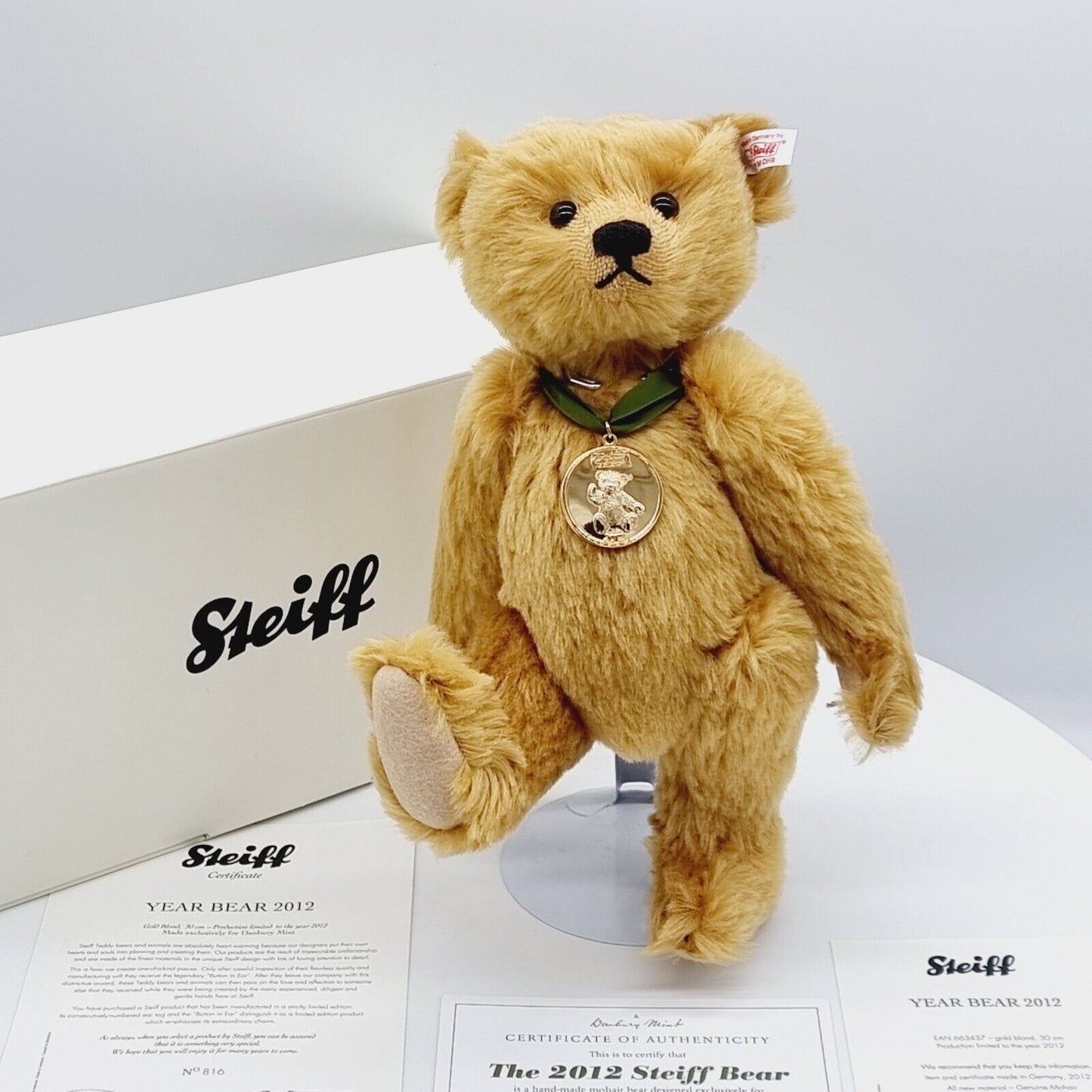 Steiff Danbury Mint 663437 Teddybär Year Bear 2012 limitiert 2012 30cm Mohair