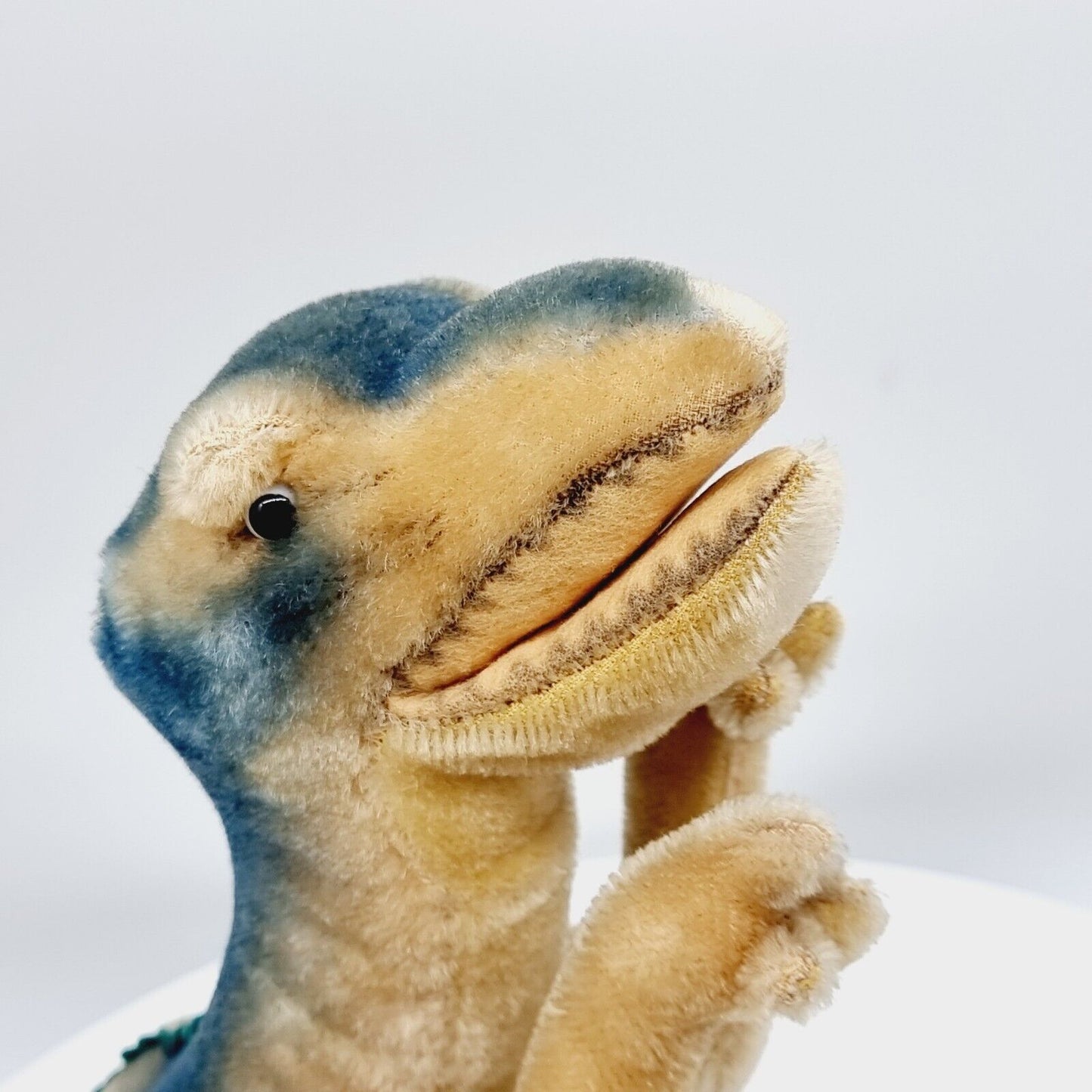 Steiff Tysus T-Rex 4345 45 cm 1958 - 1959 Mohair Sammler Firma Loucap USA