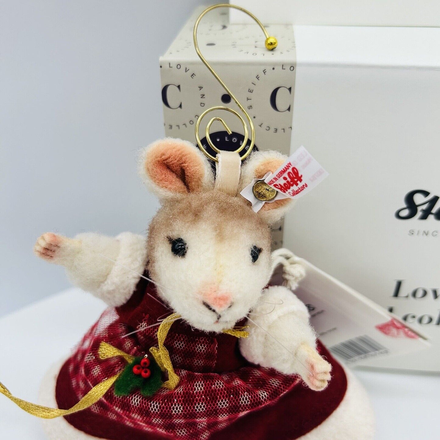 Steiff 007453 Ornament Mrs. Santa Maus limitiert 2000 aus 2023 11 cm