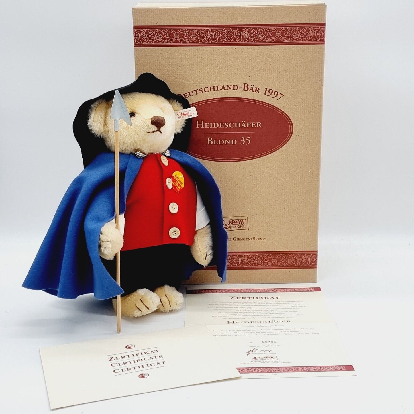 Steiff Heideschäfer Teddybär 35 cm 670107 limitiert 2000