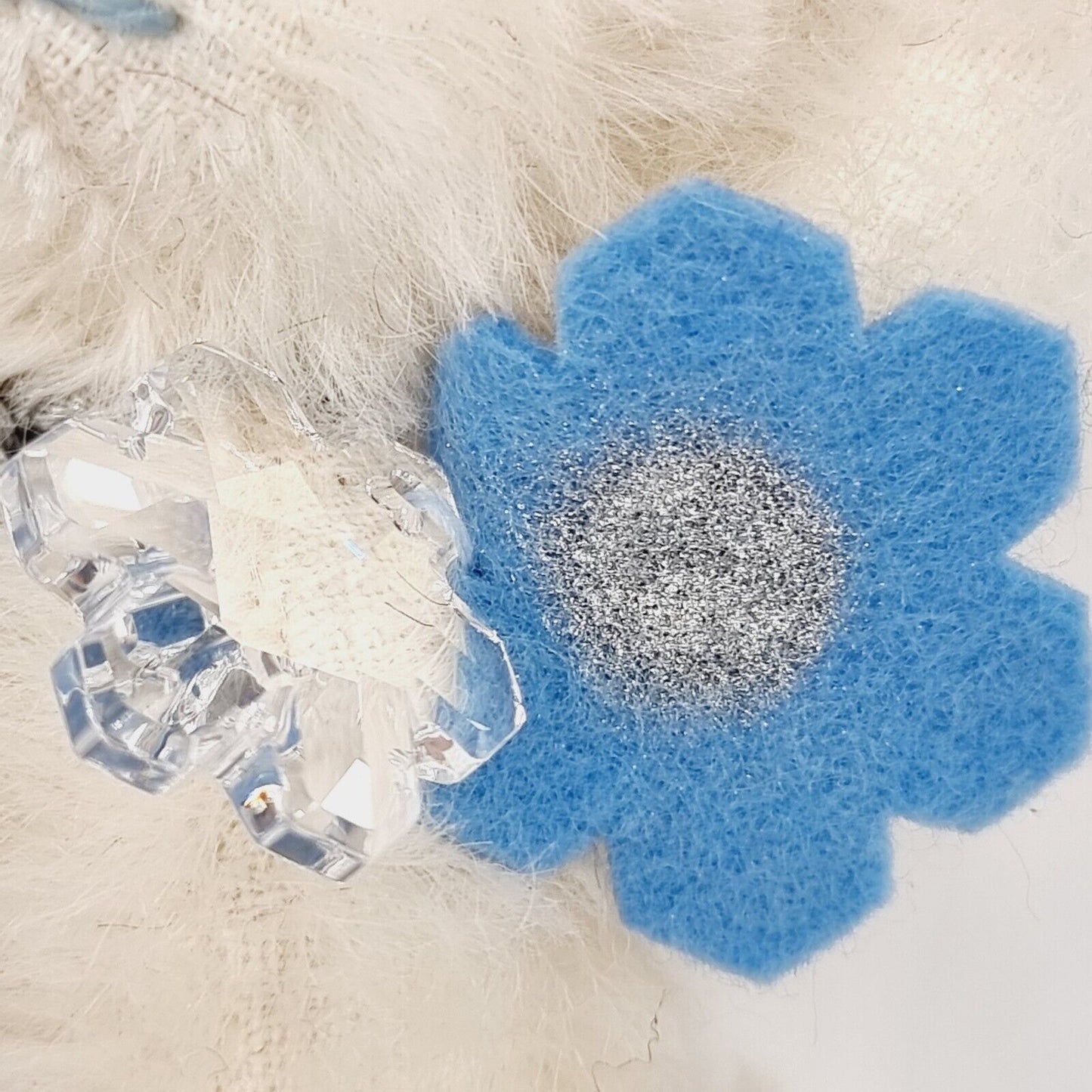 Steiff Ornament Teddybär Schneeflocke 035982 limitiert 1500 aus 2011 10cm Mohair