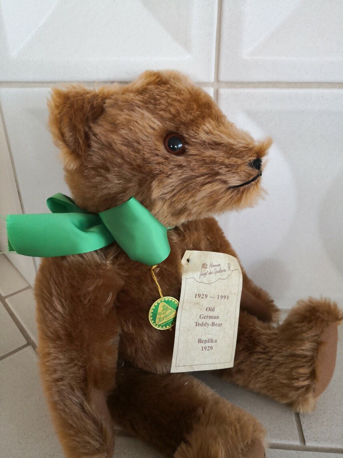 Hermann Coburg 50cm Old German Teddy-Bär unbespielt limitiert Replika 1929