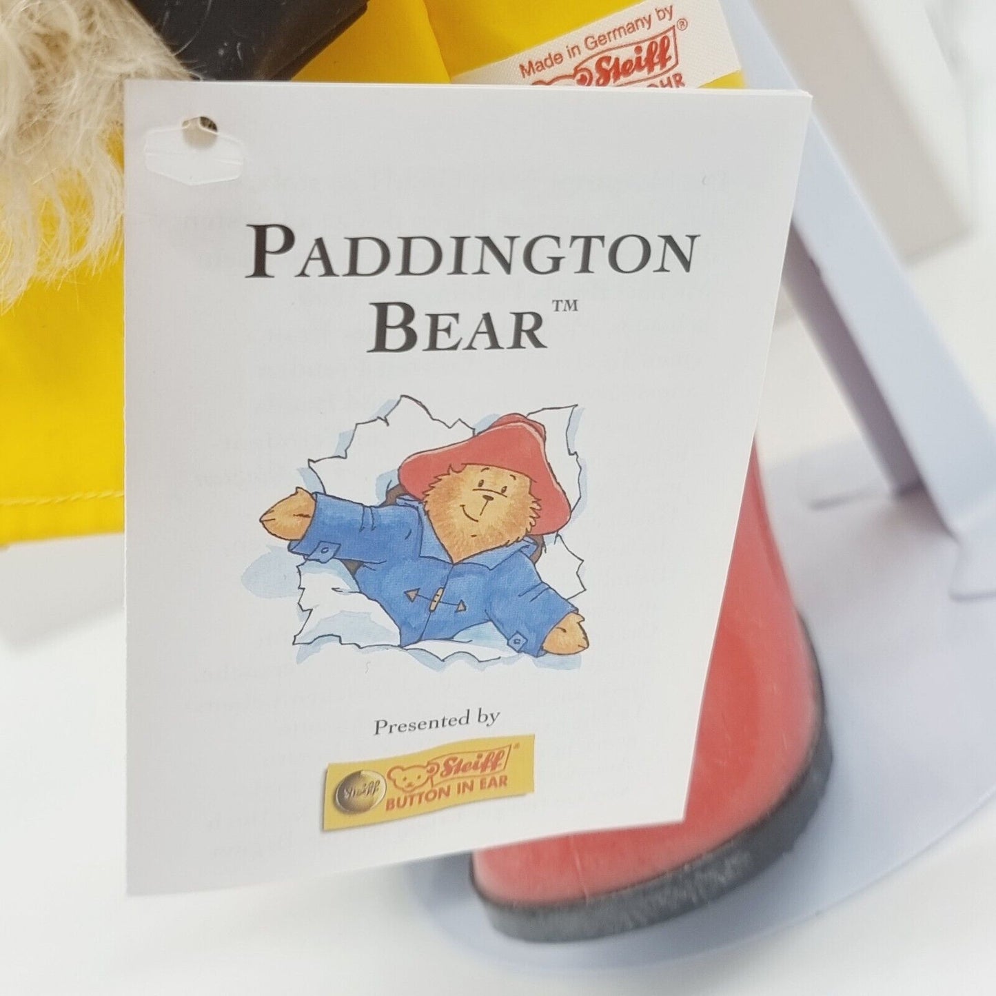 Steiff 354311 Teddybär Paddington mit Regenmantel limitiert 2500 aus 2005