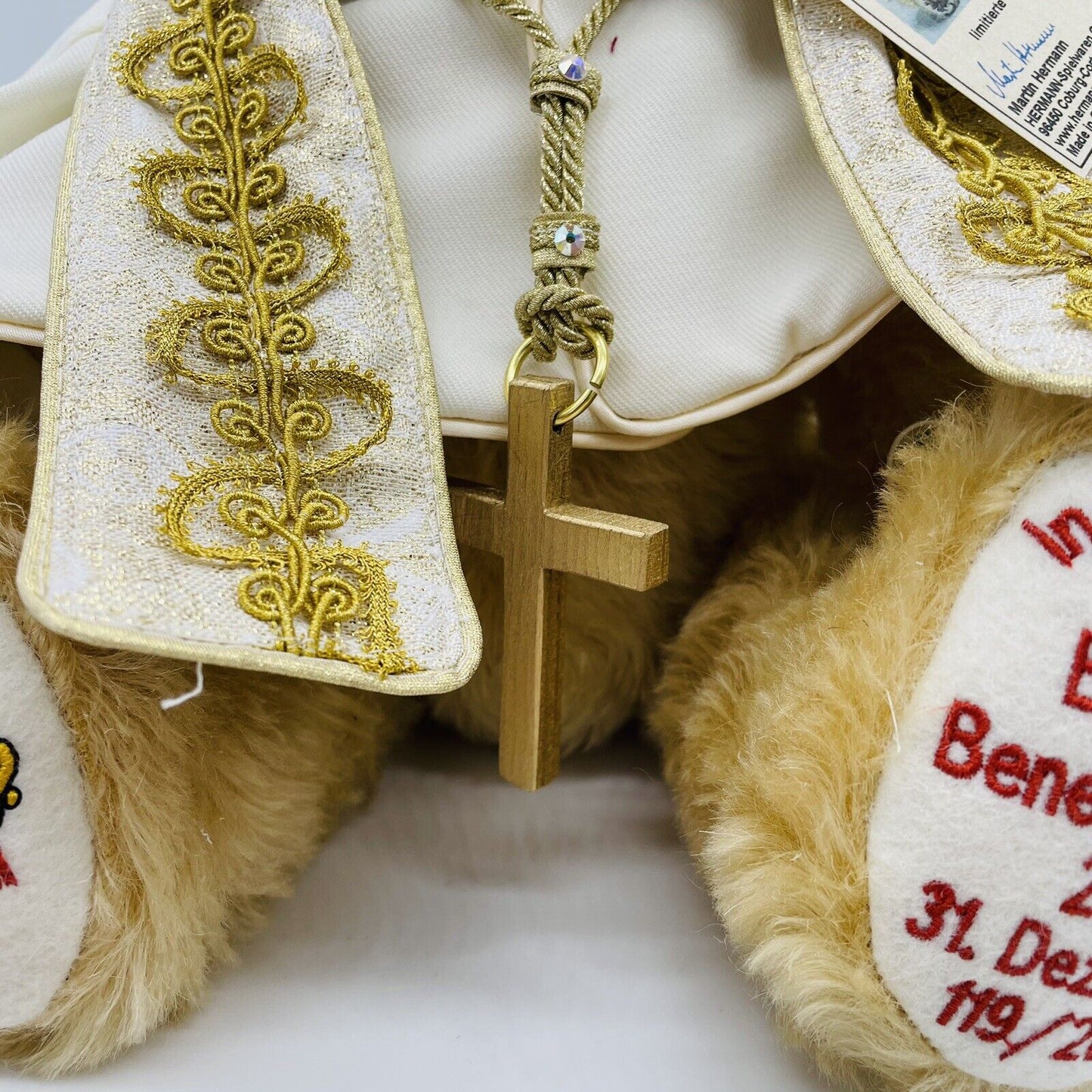 Hermann Coburg Teddybär Papst Emeritus Benedikt XVI limitiert aus 2022 Nr. 111