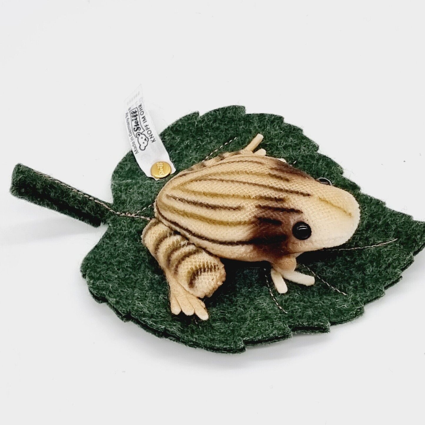 Steiff 420368 Frosch als Nadelkissen Replica 1903 aus 2003 5 cm Samt