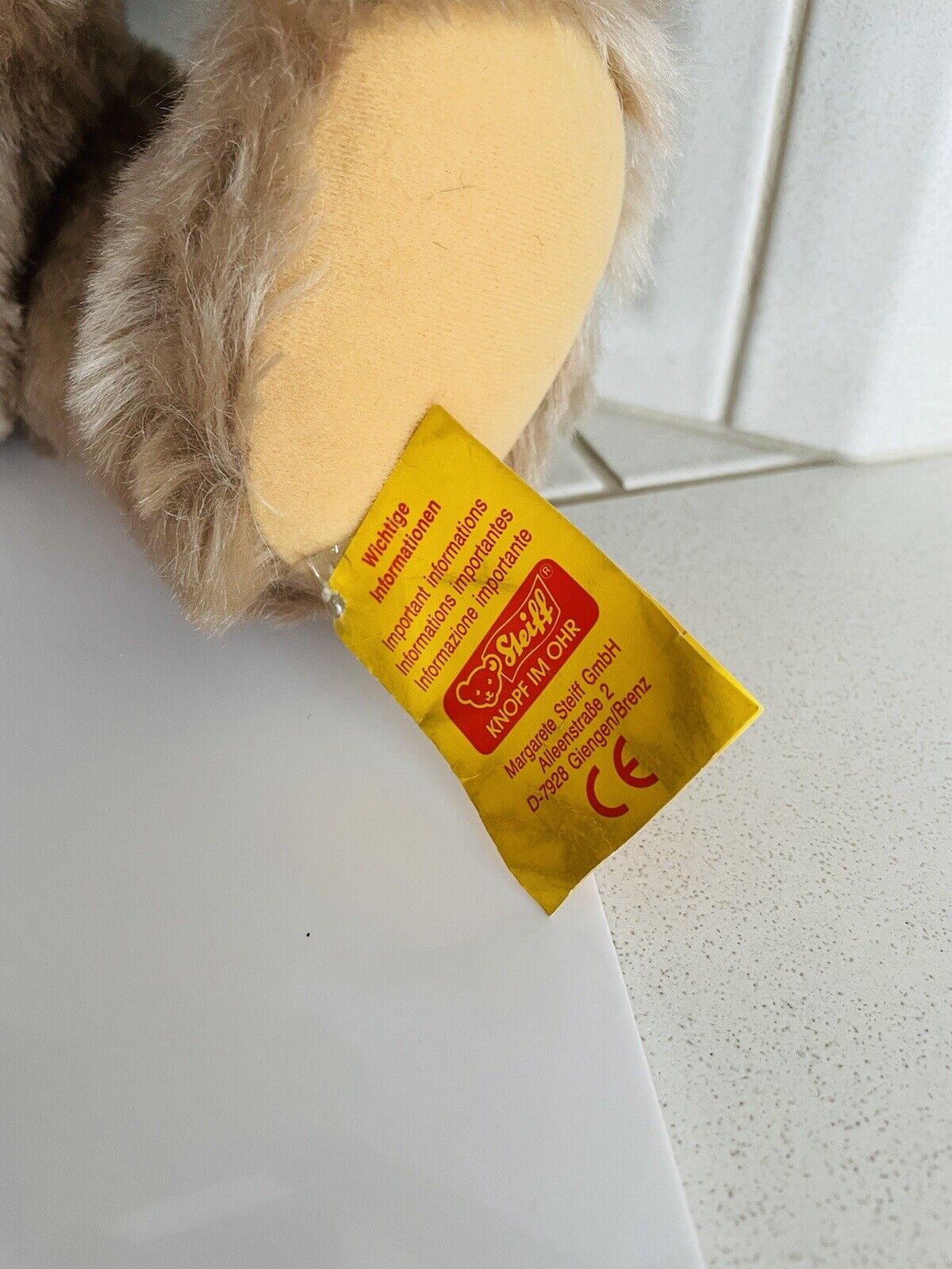 Steiff Tier Teddybär Brummbär mit Stimme EAN 011627 Sammler 0228/48 Mohair KFS