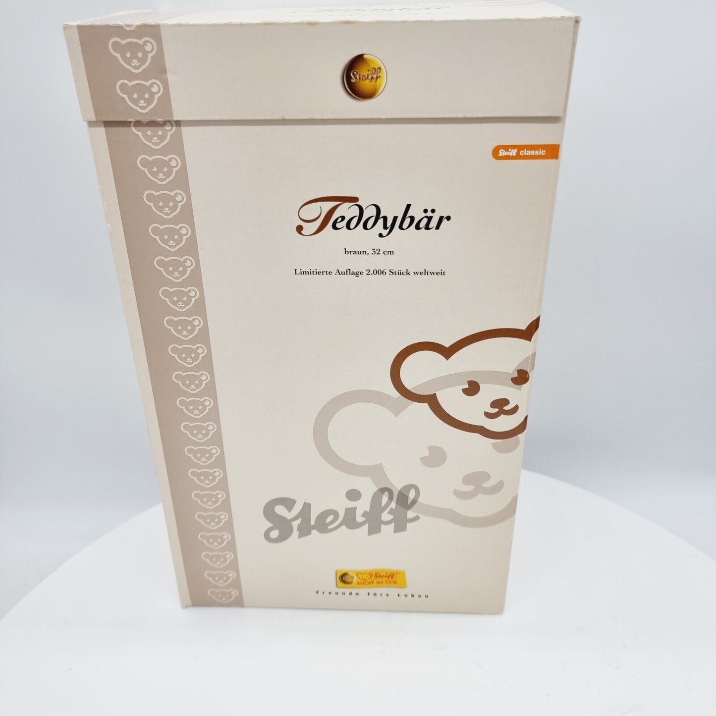 Steiff 038266 Teddybär mit Halsband limitiert 2006 aus 2006 32cm Mohair