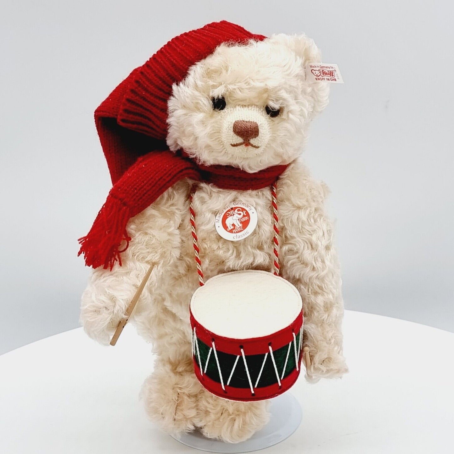 Steiff 037368 Teddybär Trommler limitiert 2007 aus 2007 30cm aus Mohair