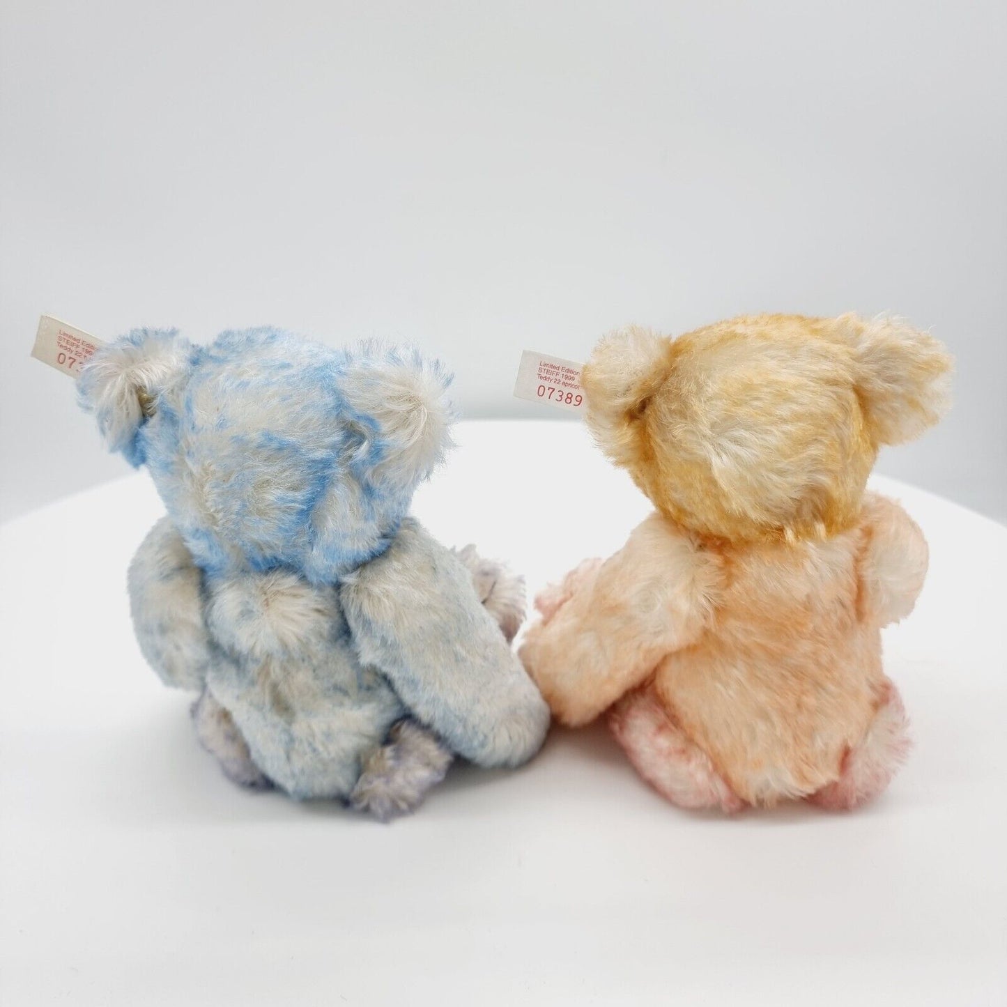 Steiff 670367 Teddybären Set Hello 2000 Good-Bye 1999 Mohair 22 cm
