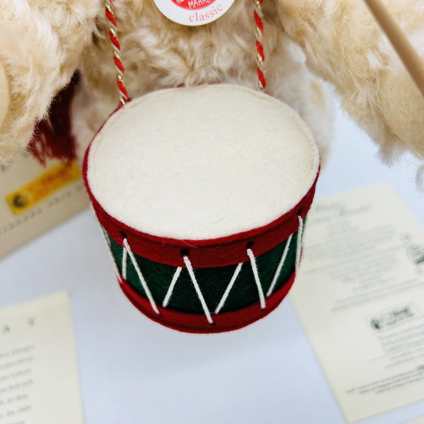 Steiff 037368 Teddybär Trommler limitiert 2007 aus 2007 30 cm Mohair